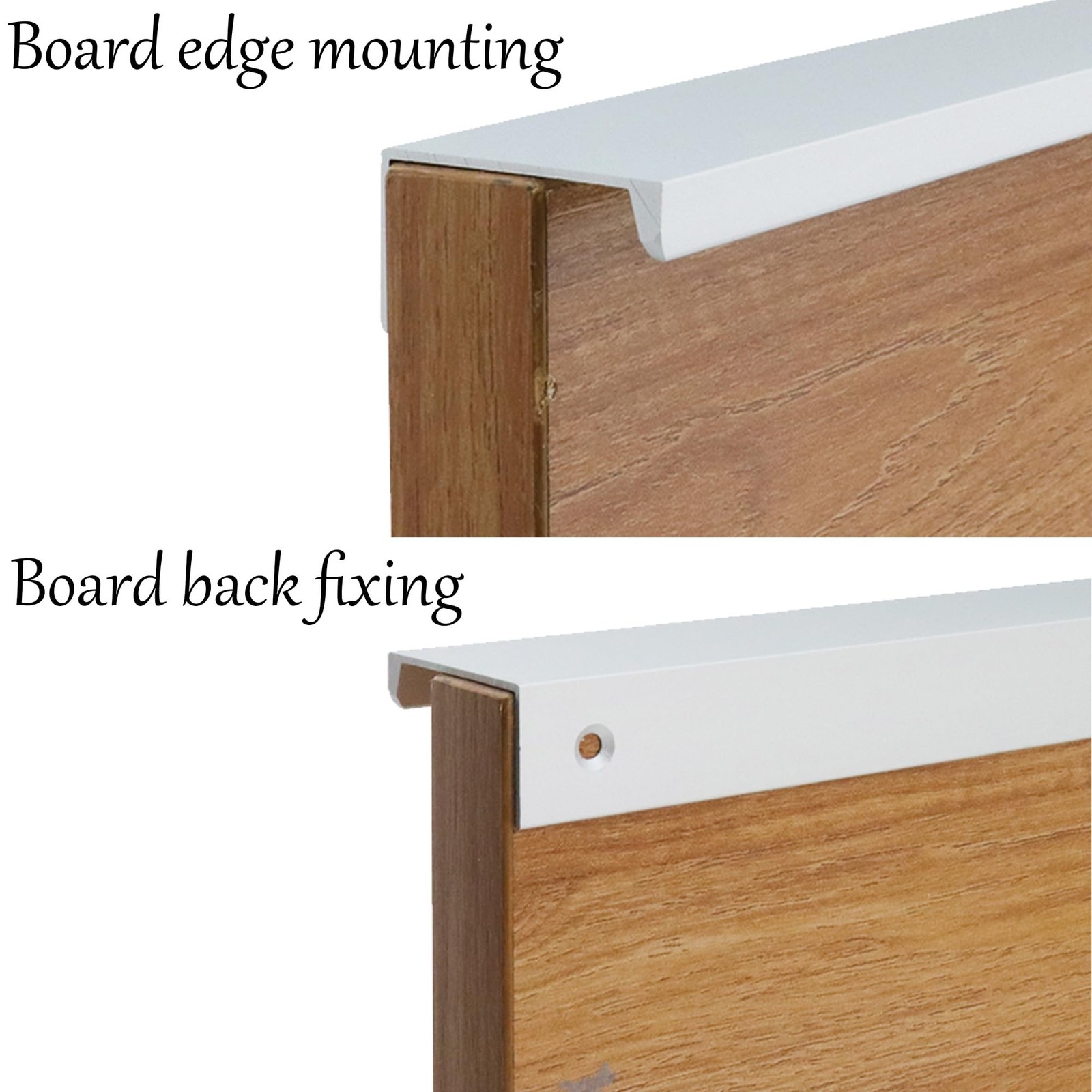 Edge Pull Handles for Cabinets, 5.9 Inch Aluminum Alloy Finger Tab Pulls, Con…