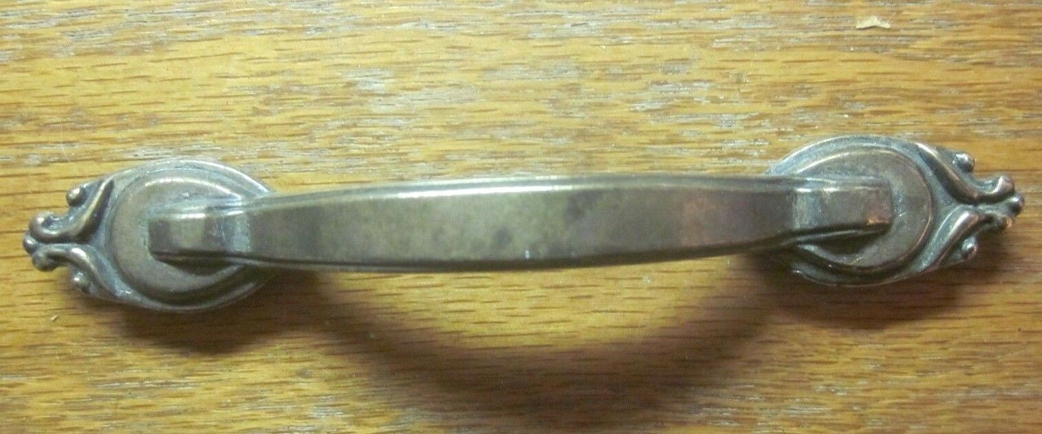 Amerock 735 Drawer Pull Handle Dark Aged Brass 3″ Centers Mid Century 1 Vtg MCM