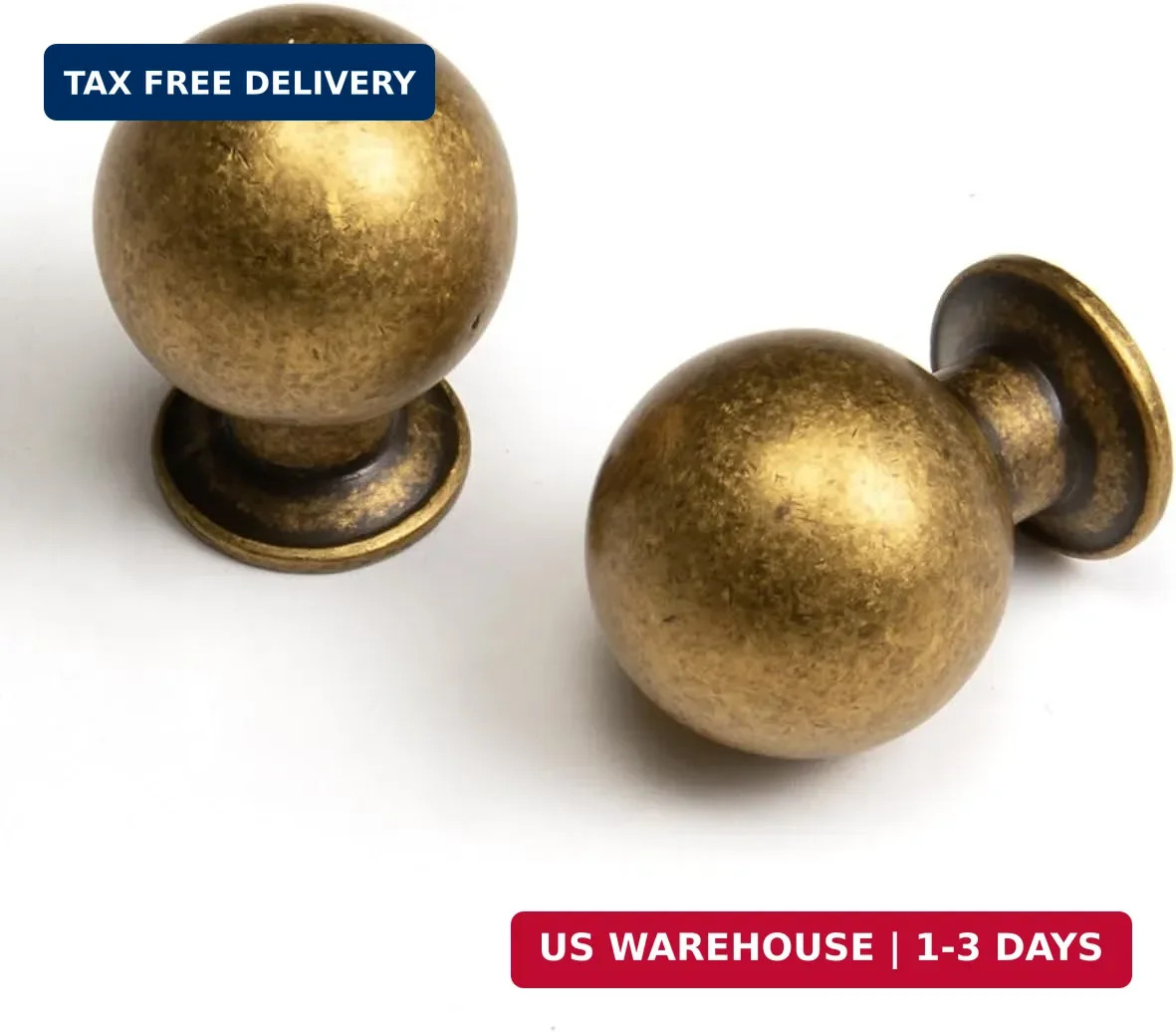 Antique Brass Cabinet Knobs Classic Vintage Retro Drawer Knobs Kitchen Cupboard