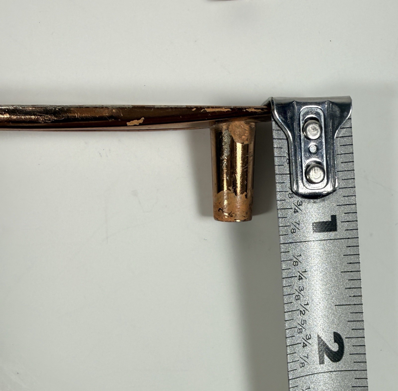 Vtg MCM AJAX Nordic Modern Copper Tone Drawer Door Pull Handle 3” Center Lot 6
