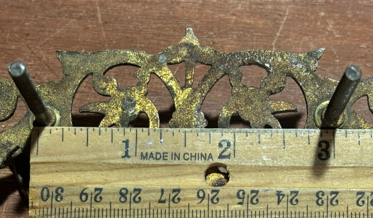 Vintage Antique Ornate Fancy Drop Bail Drawer Pull. 3 inch CTC