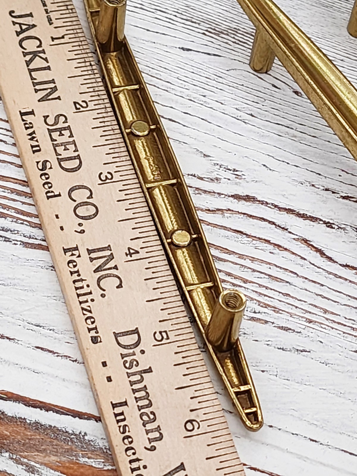 1 – MCM 6″ Brass Cabinet Cupboard Drawer Pull Handle NOS Winter Products Kitchen