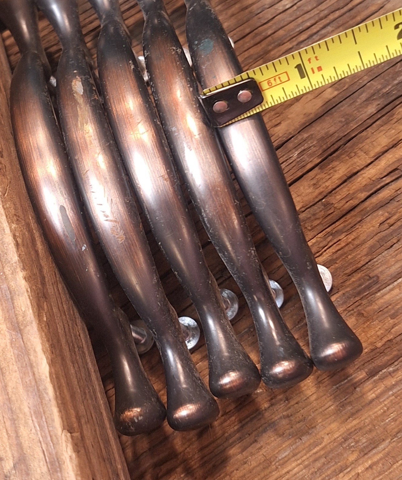 5 Vintage Bronze Tone Aluminum Drawer/Cabinet Handle Drawer Pull Knobs