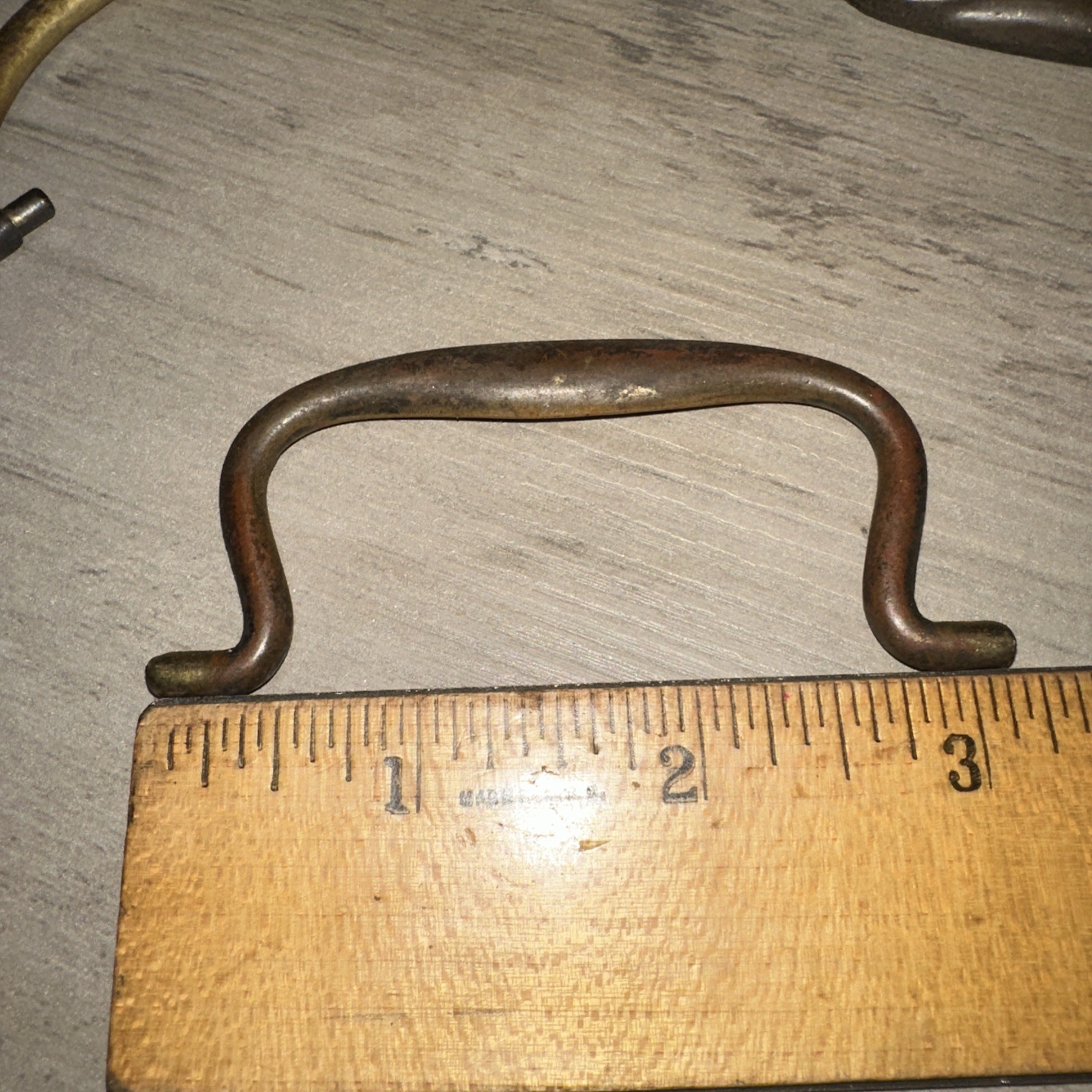 11 Old Drawer Pull Handles Nice Variety, Brass & Steel Vintage