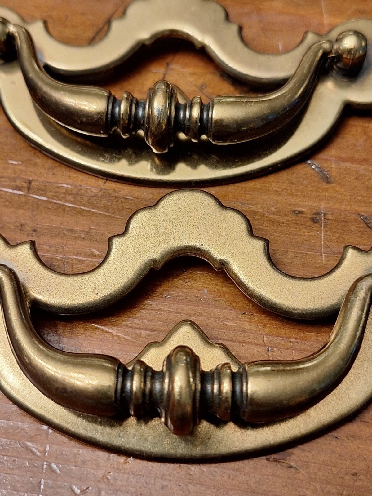 MCM Brass Drawer Pulls 3″ 1/2 Screw Center Count Of 6