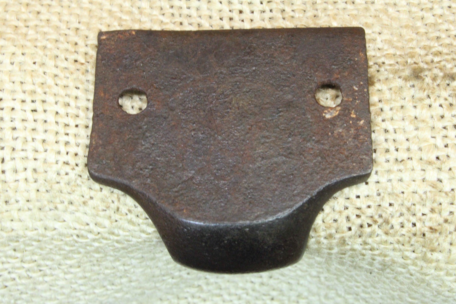 Old Window Sash Lift Pull Restored Cast Iron Eastlake Geometric Diagonal Pattern