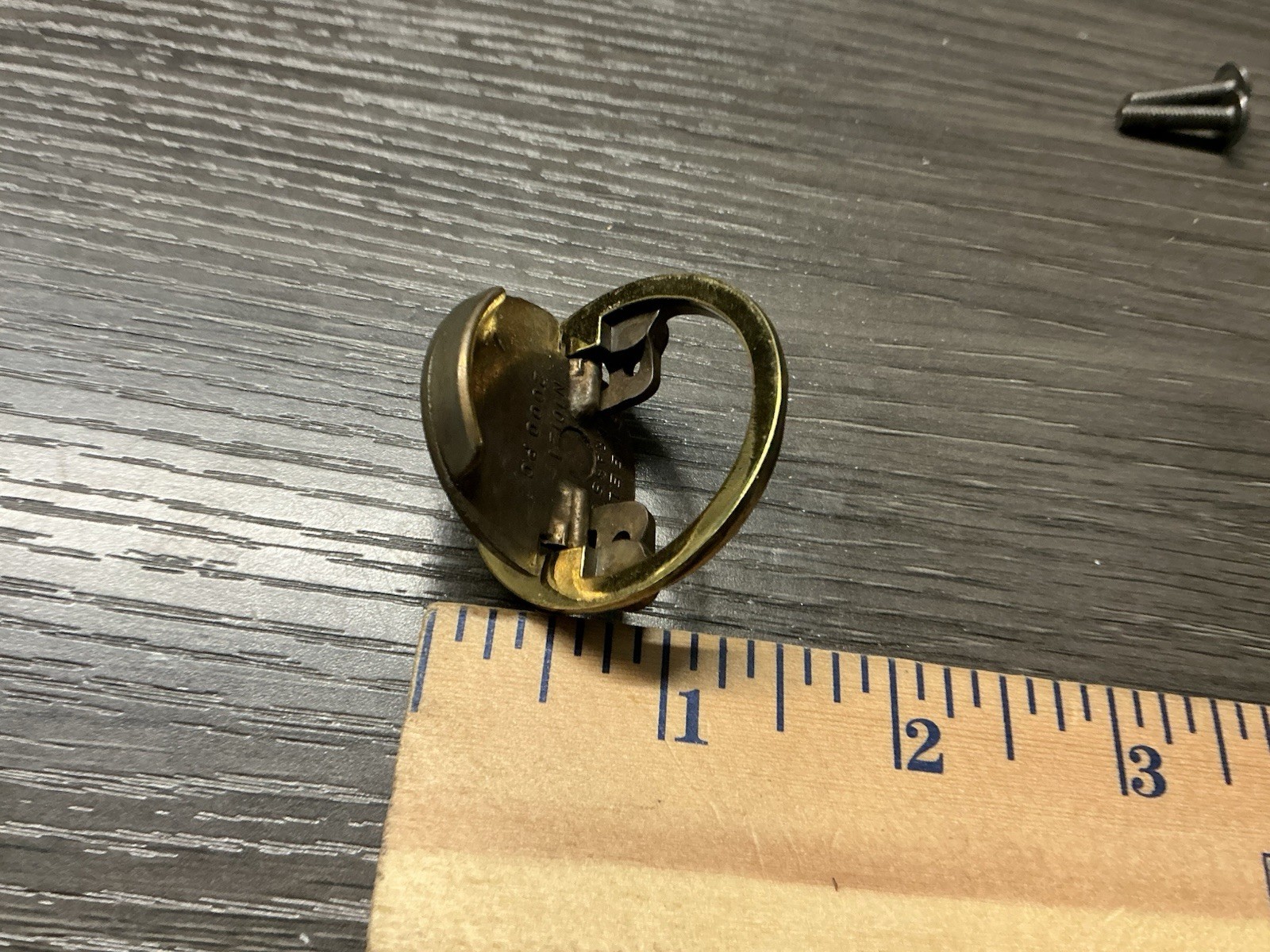 Vintage Keeler Brass Co N10120 Campaign FLIP OUT FINGER Drawer Pull 4 Avail (172