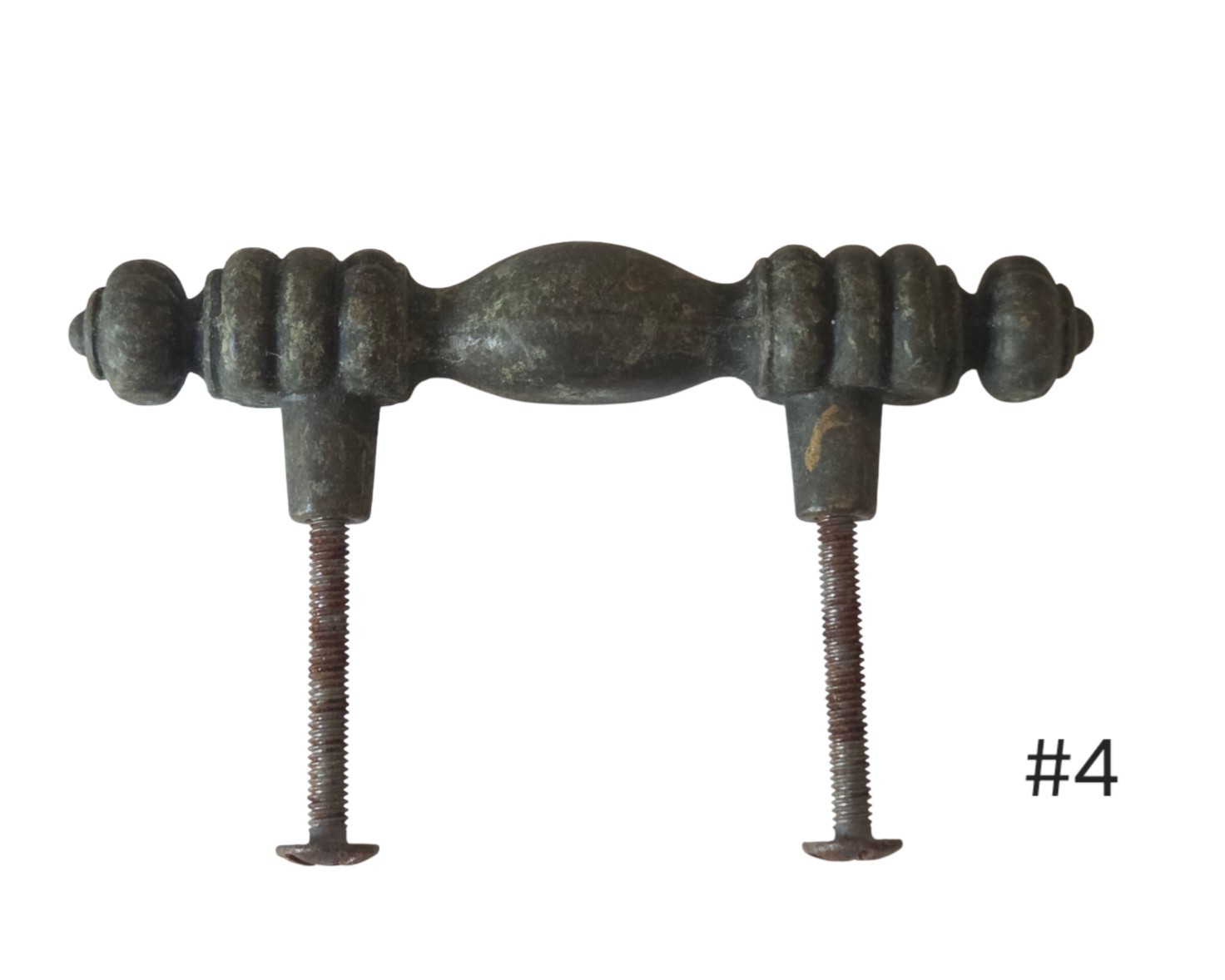 Vintage Keeler Brass Co KBC N4037 Set 4 Brass Drawer Pulls Colonial Revival