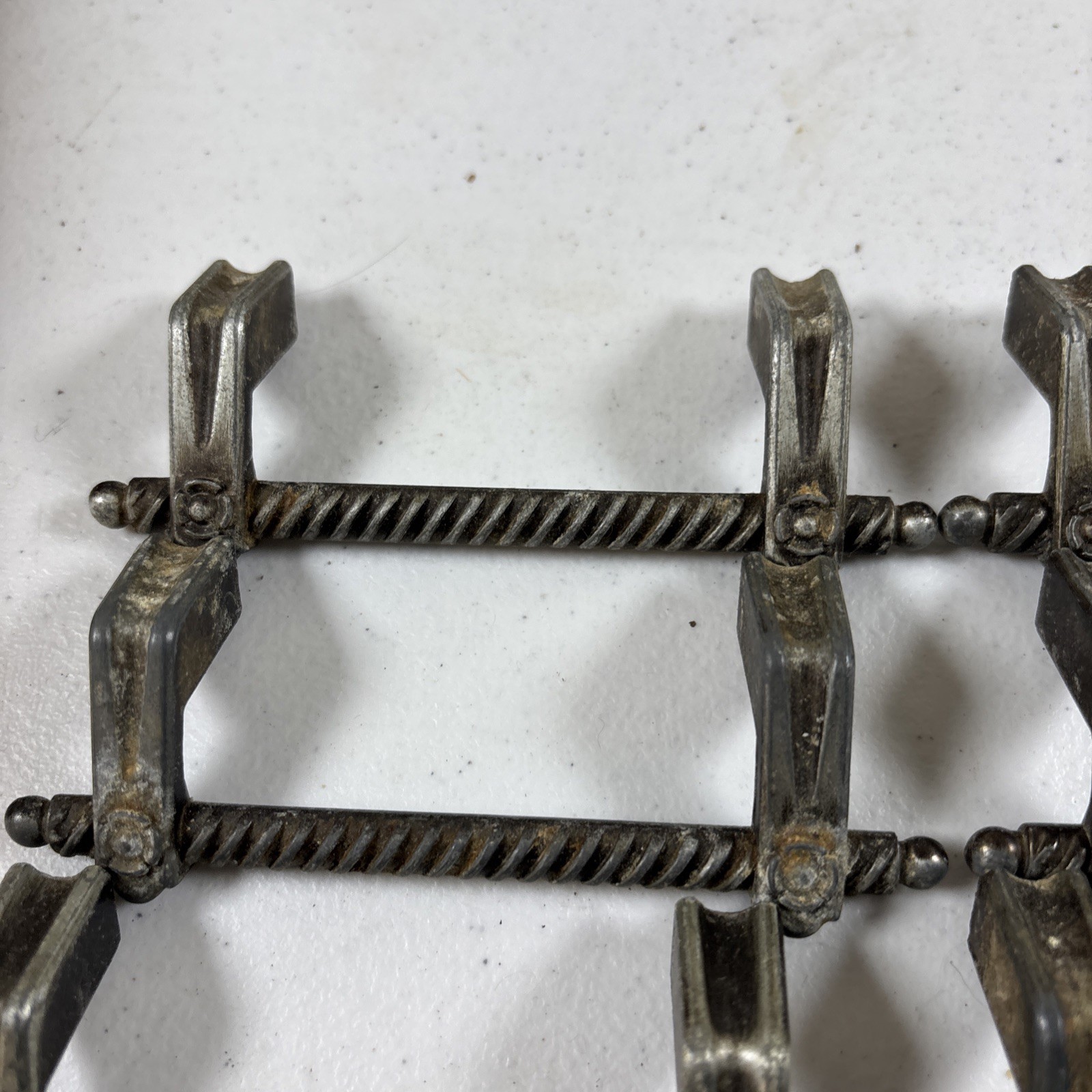 Ajax ROPED Metal Drawer Pull/Cabinet Handles 4.5″ Long 3” OC Silver 13pc VTG