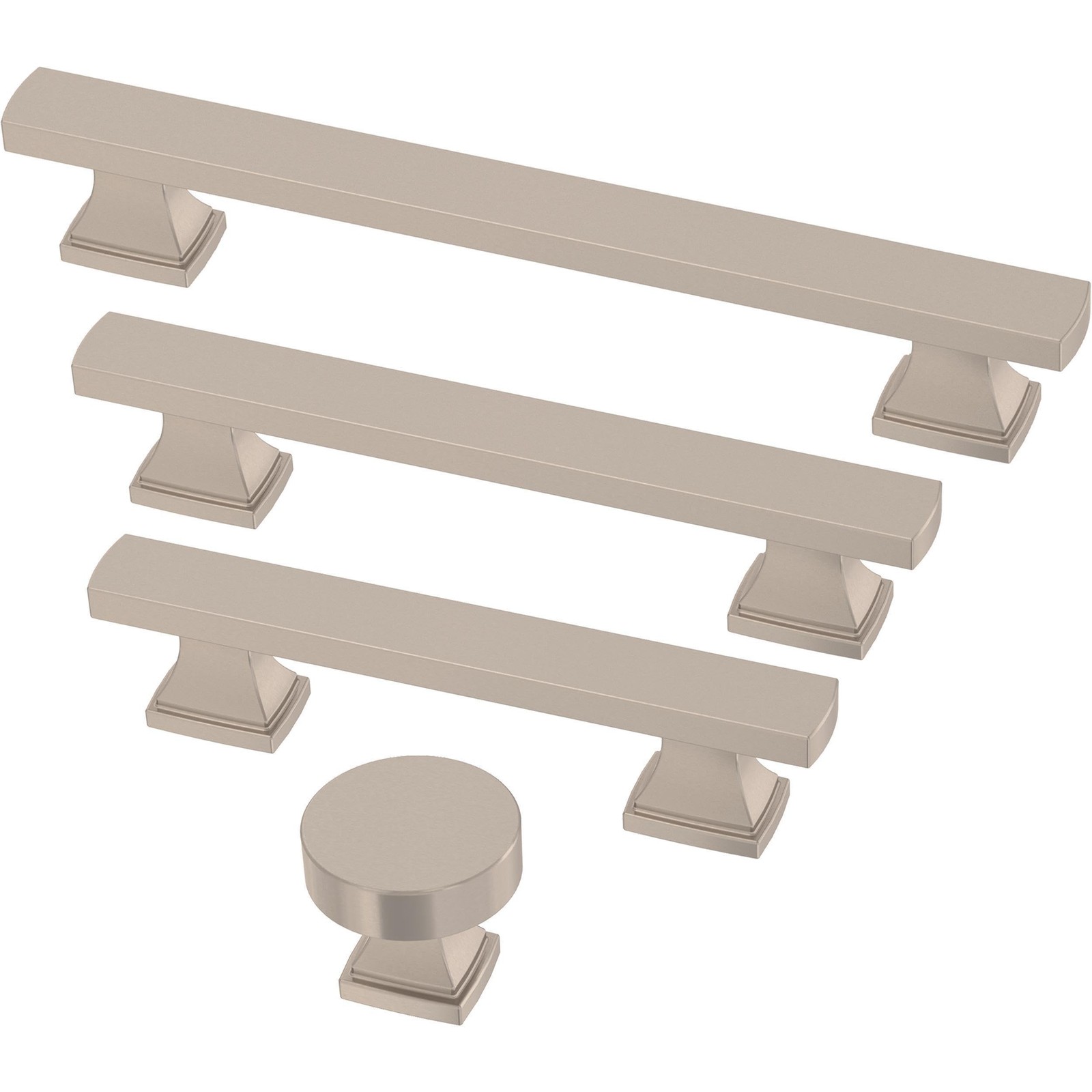 Franklin Brass 10 Pack Brushed Nickel Cabinet Handles 3-3/4 Inch 96Mm Kitchen