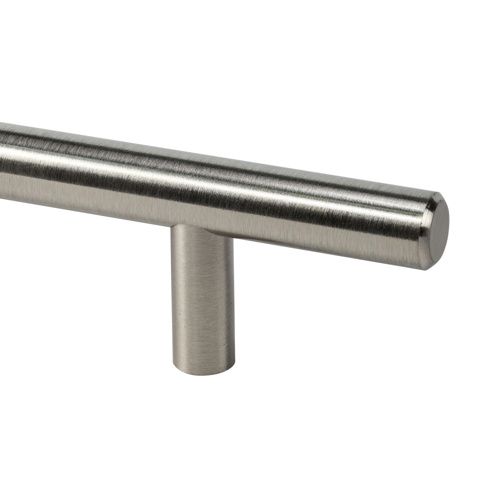 Rok 20 Pack Hardware Solid Steel Brushed Nickel Euro Style Handle 3 76.2Mm Hole