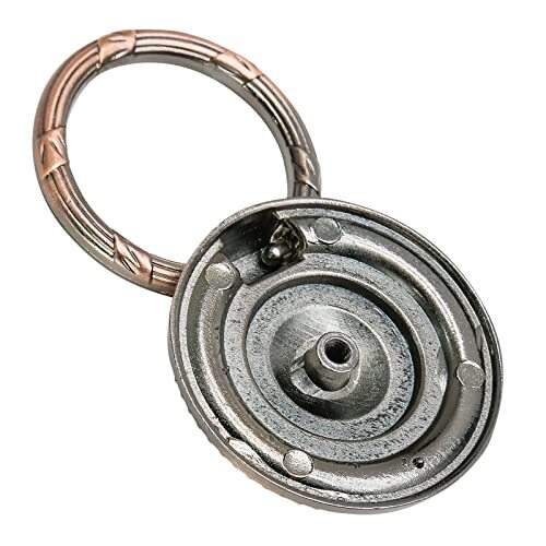 6pcs Cabinet Knobs, Drop Ring Drawer Pulls Round Dresser Knobs Red Bronze