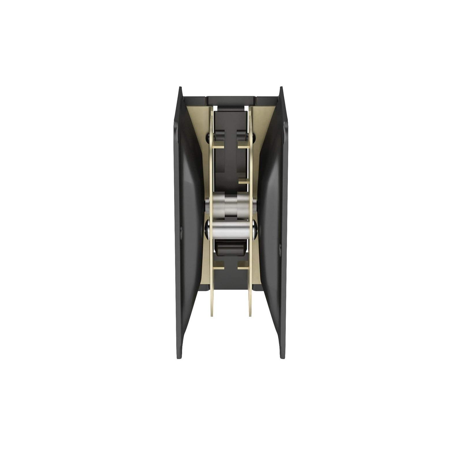 Richelieu | Onward Passage Pocket Door Pull, Rectangular, Black