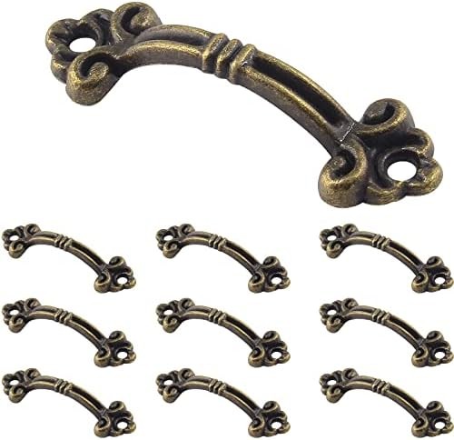 20pcs Vintage Mini Pulls Bronze Drawer Pull Zinc Alloy | Antique Style, Decorati