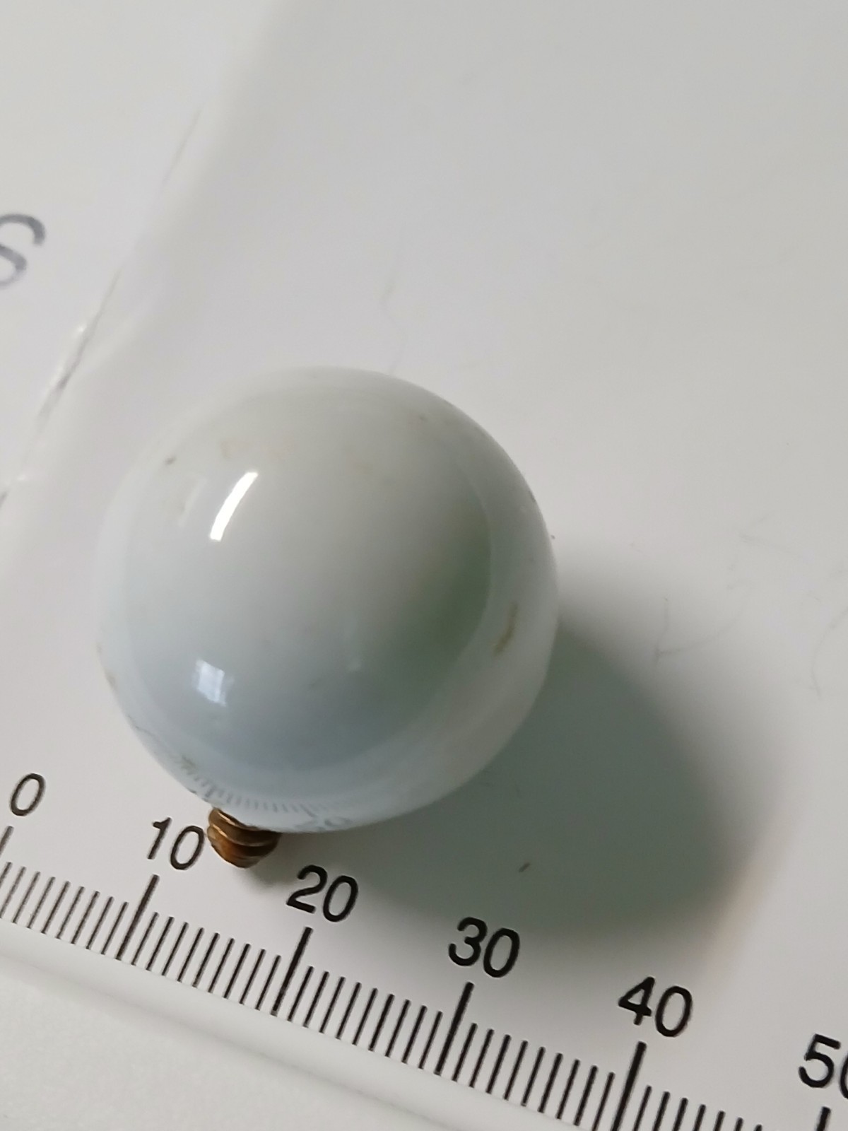 Antique 1920’s 25 mm Round Ball Threaded Knob Furniture Drawer