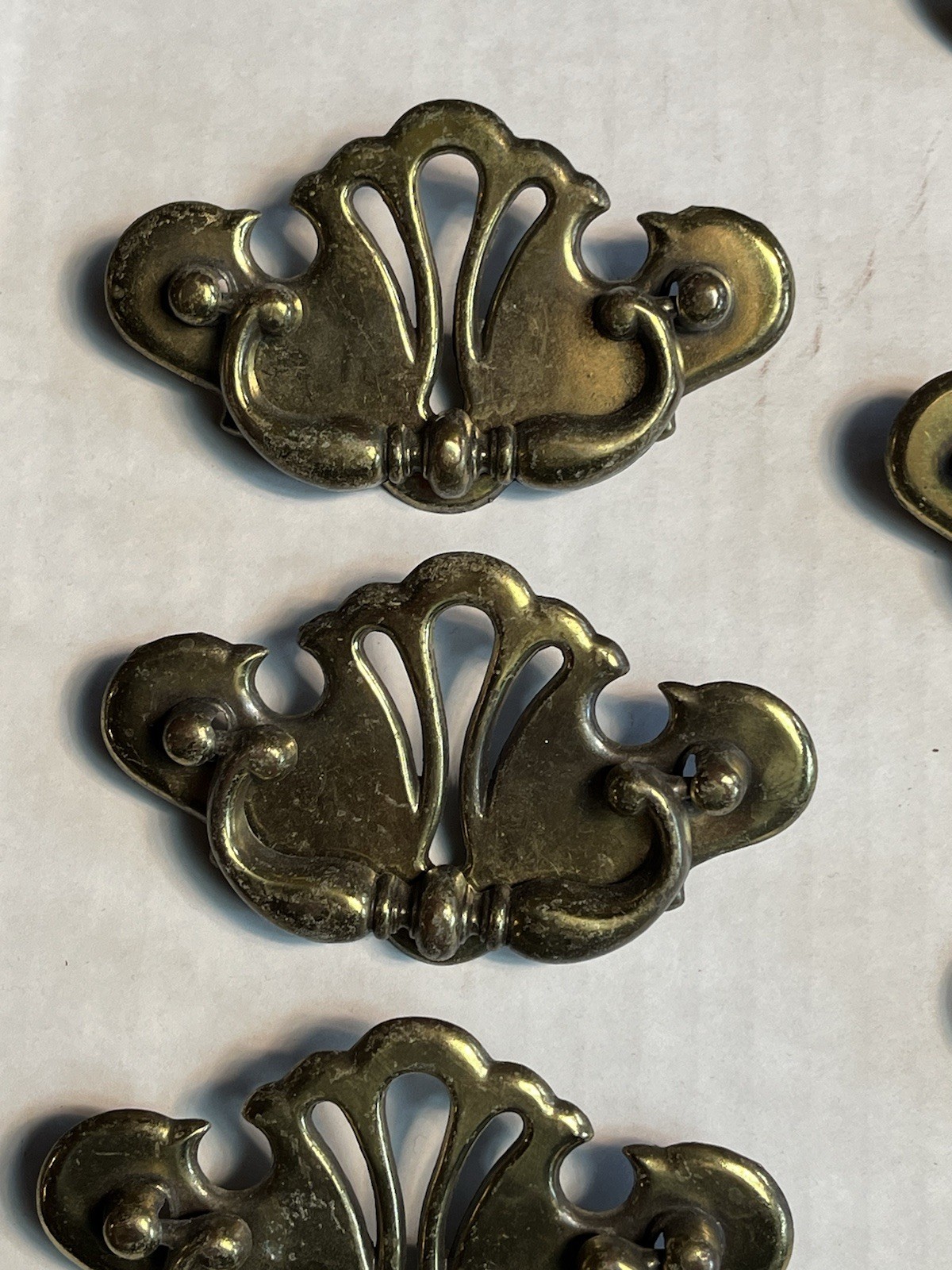 Antique/Vintage Hardware Furniture Drawer Pulls Handles Metal Brass Victorian