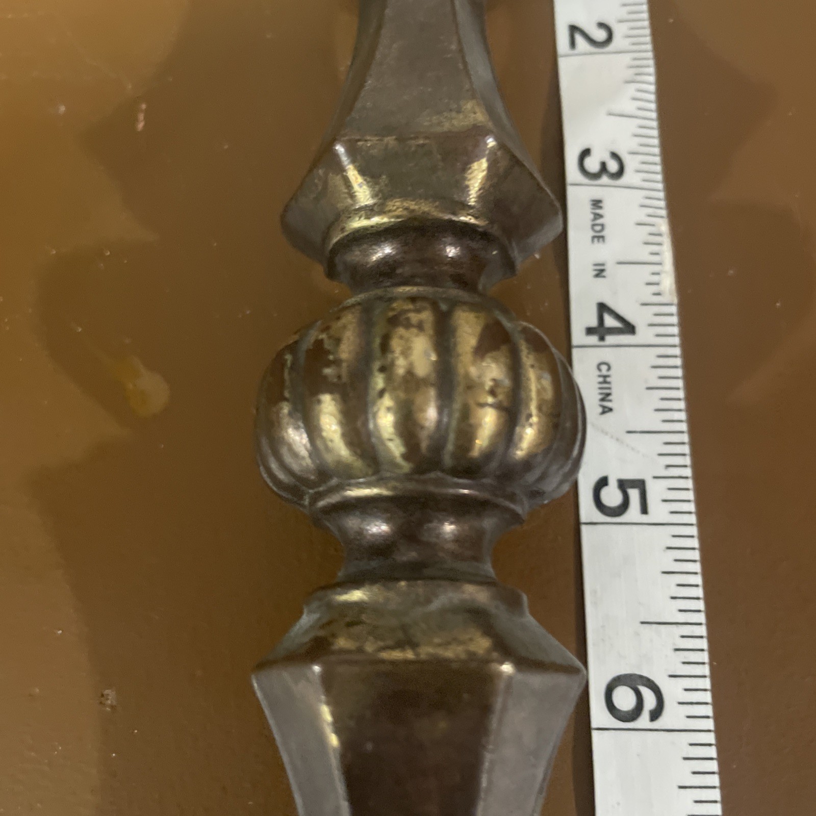 Vintage 9.5” Antique Decorative Cabinet Hutch Buffet Door Pull Handles 6” cc