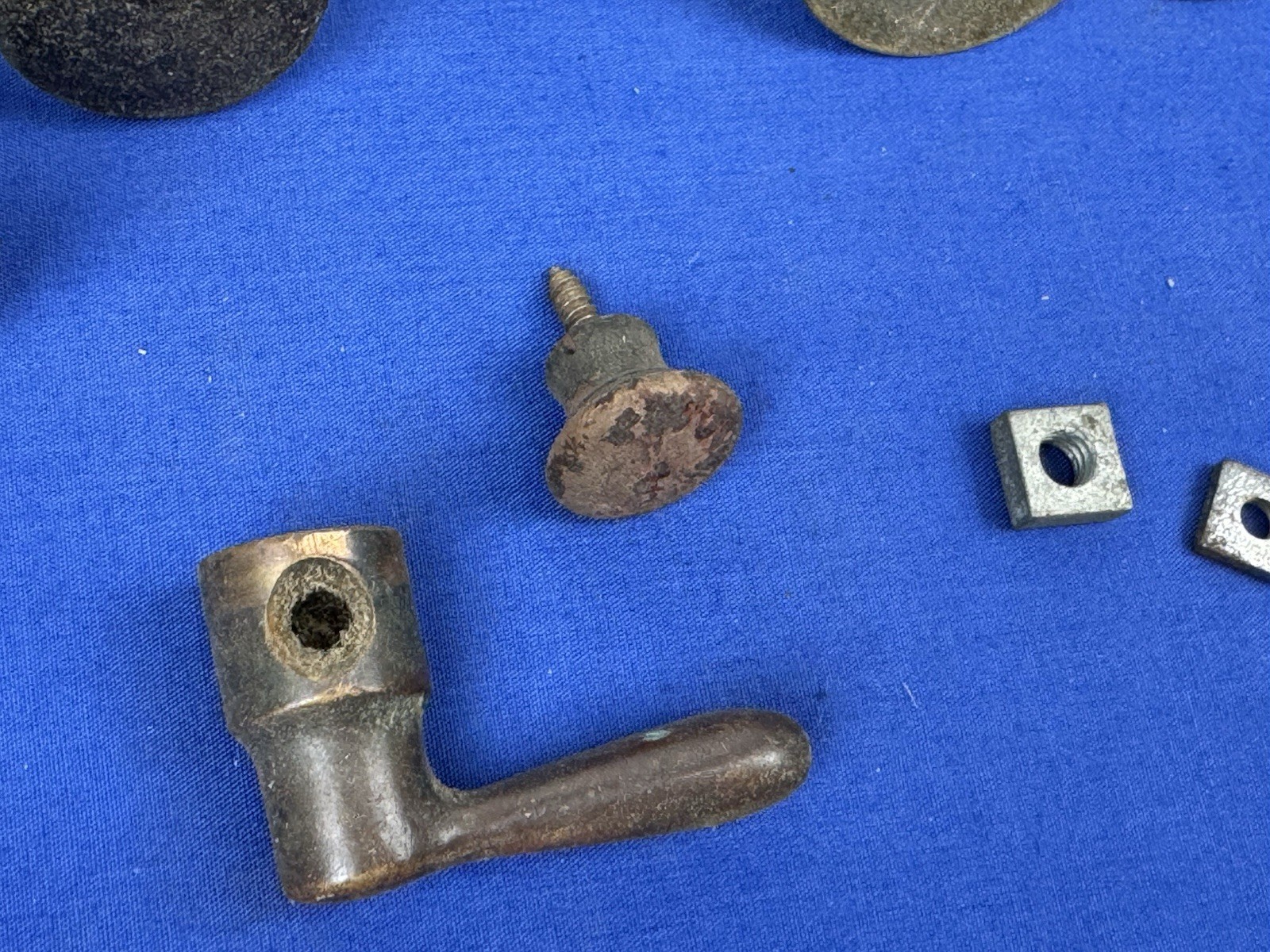 21 Antique & Vintage Pull Knobs, Door or Drawer, Metal (Tin, Steel), Glass, Wood