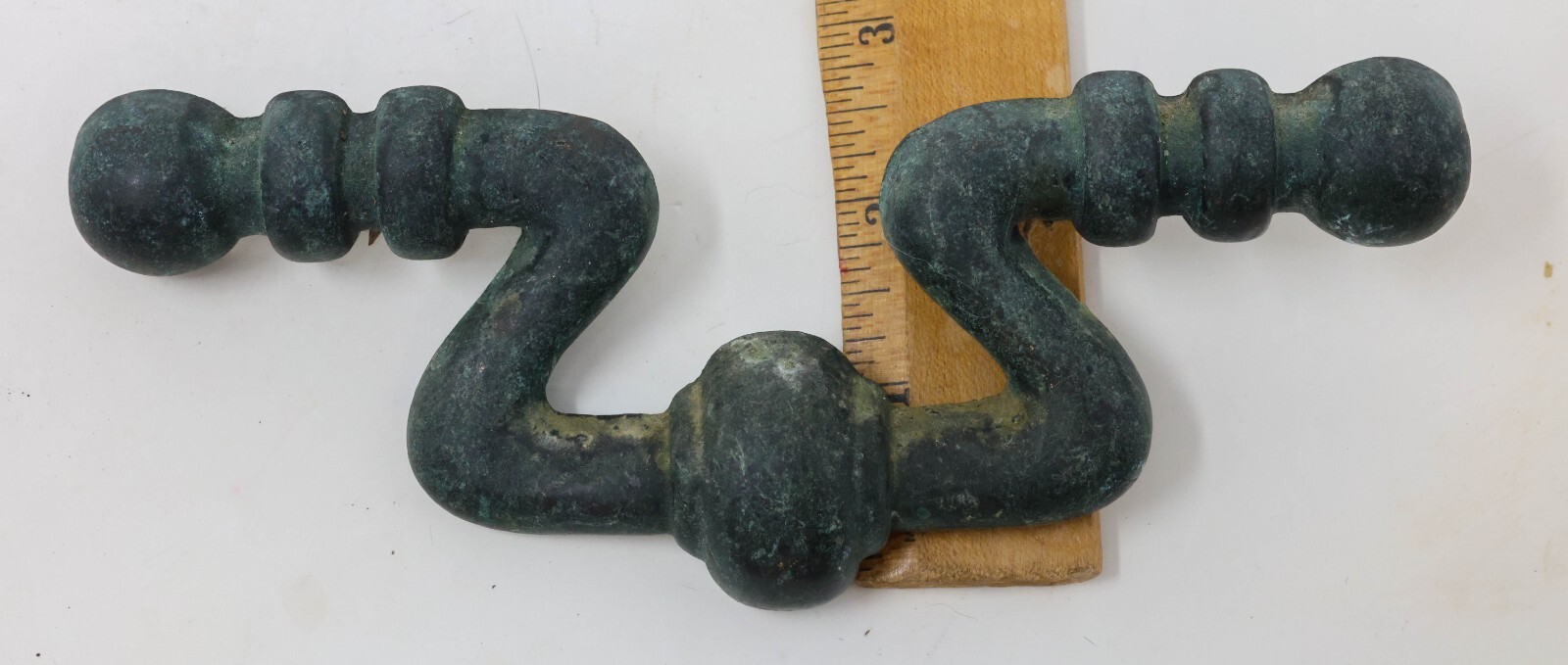 Antique Matching Set of Four (4) Drawer Pulls Handles 7″ Long 2″ CTC #1589 P2910