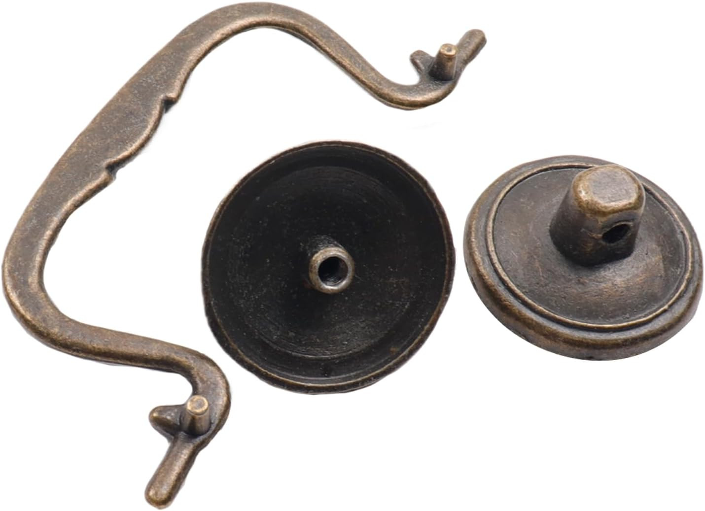 6 Pcs Antique Bail Handle Drop Pulls Vintage Bronze Drop Bail Drawer Pulls Cabin