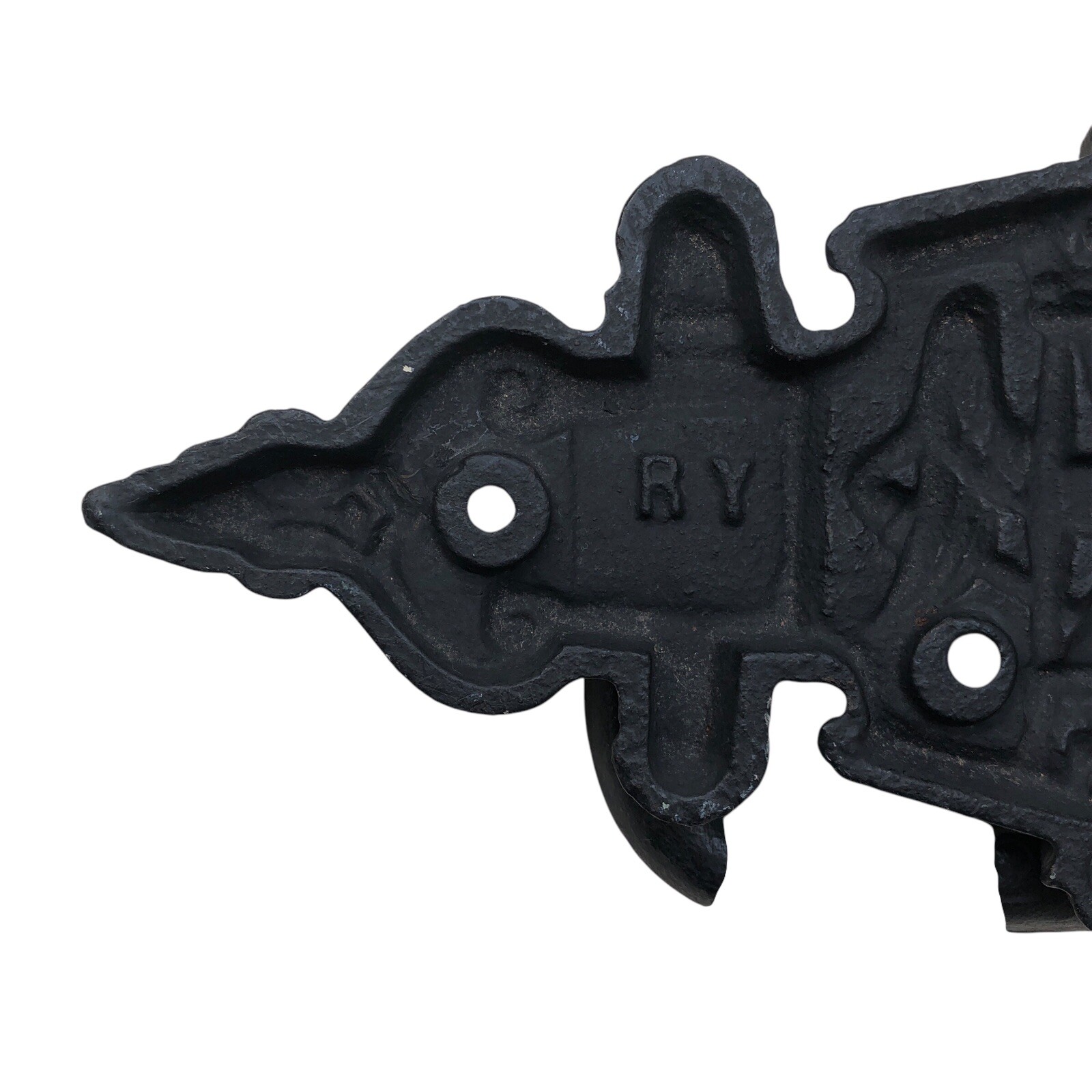 FRENCH DRAWER PULL – Antique Gothic Victorian Cast Iron Eastlake Coffin HEAVY!
