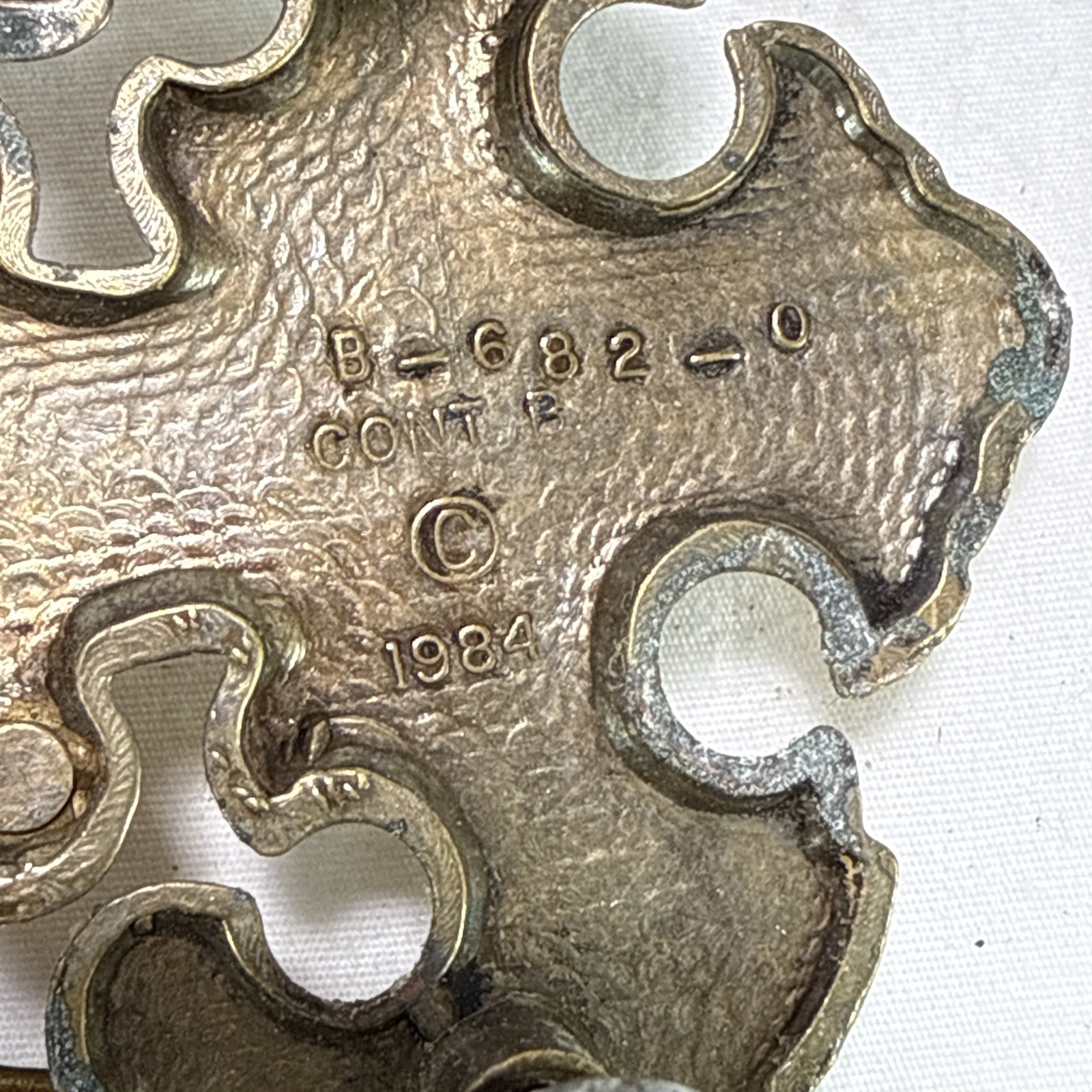 Chippendale Colonial Brass Antique Hardware Batwing Drawer Pulls Handles 6 Total