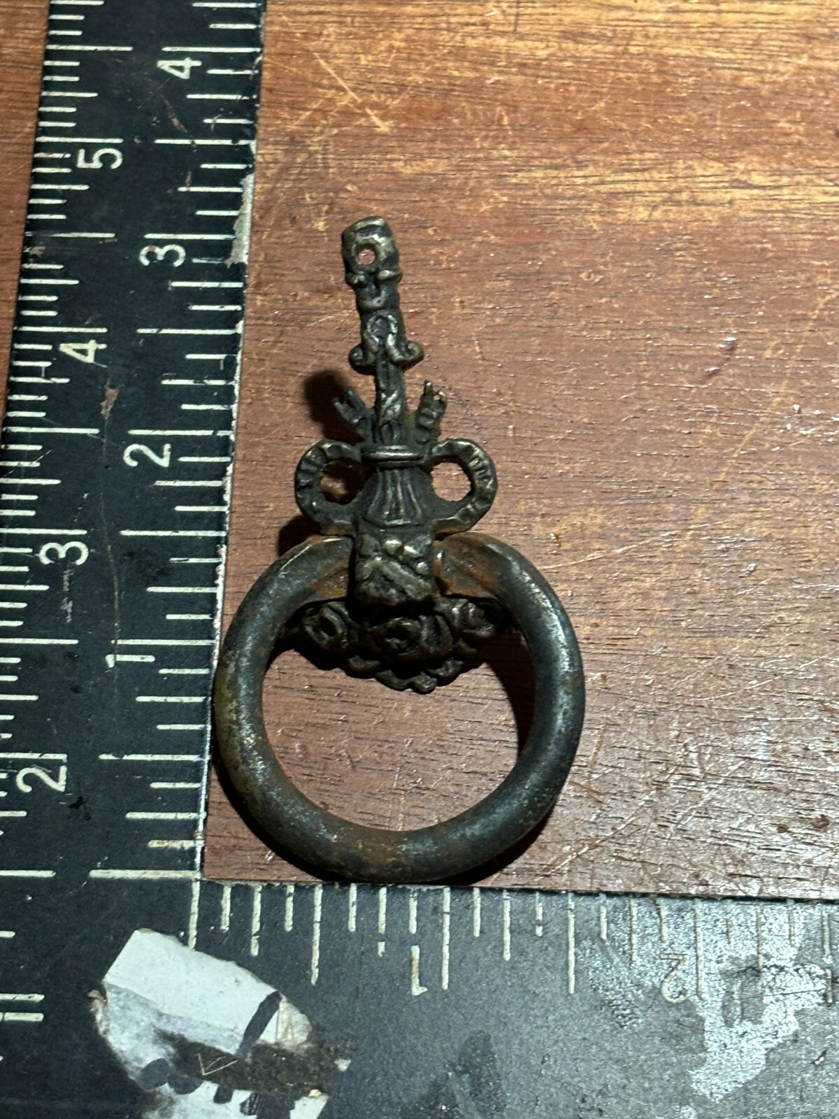 Vintage Ornate Drawer Ring Pull Drop Bail