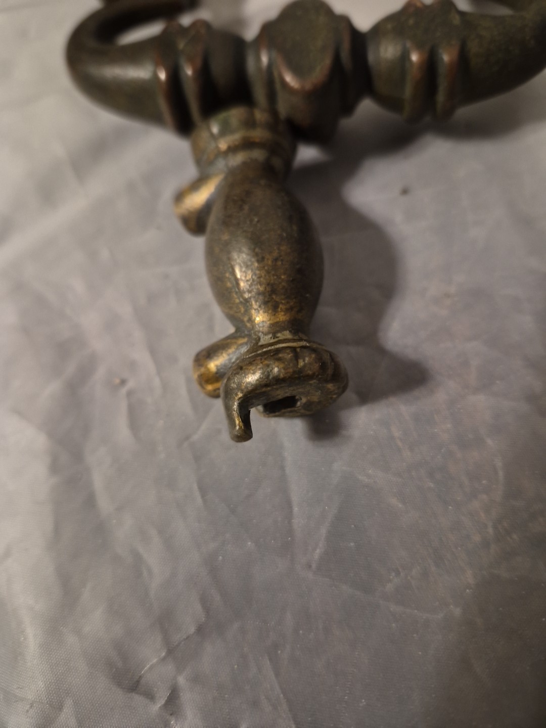 Restoration Antique Victorian Drawer Pull With Drop Bail Handle Preowned