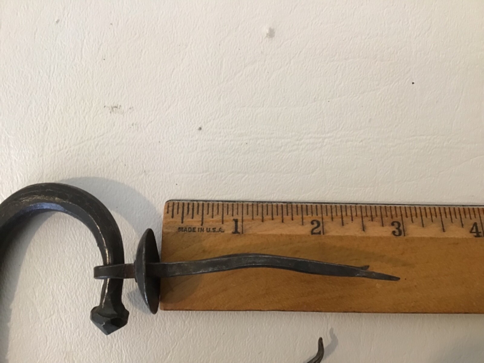 Primitive Forged Metal Drawer Pulls Iron or Steel? Wire Mount