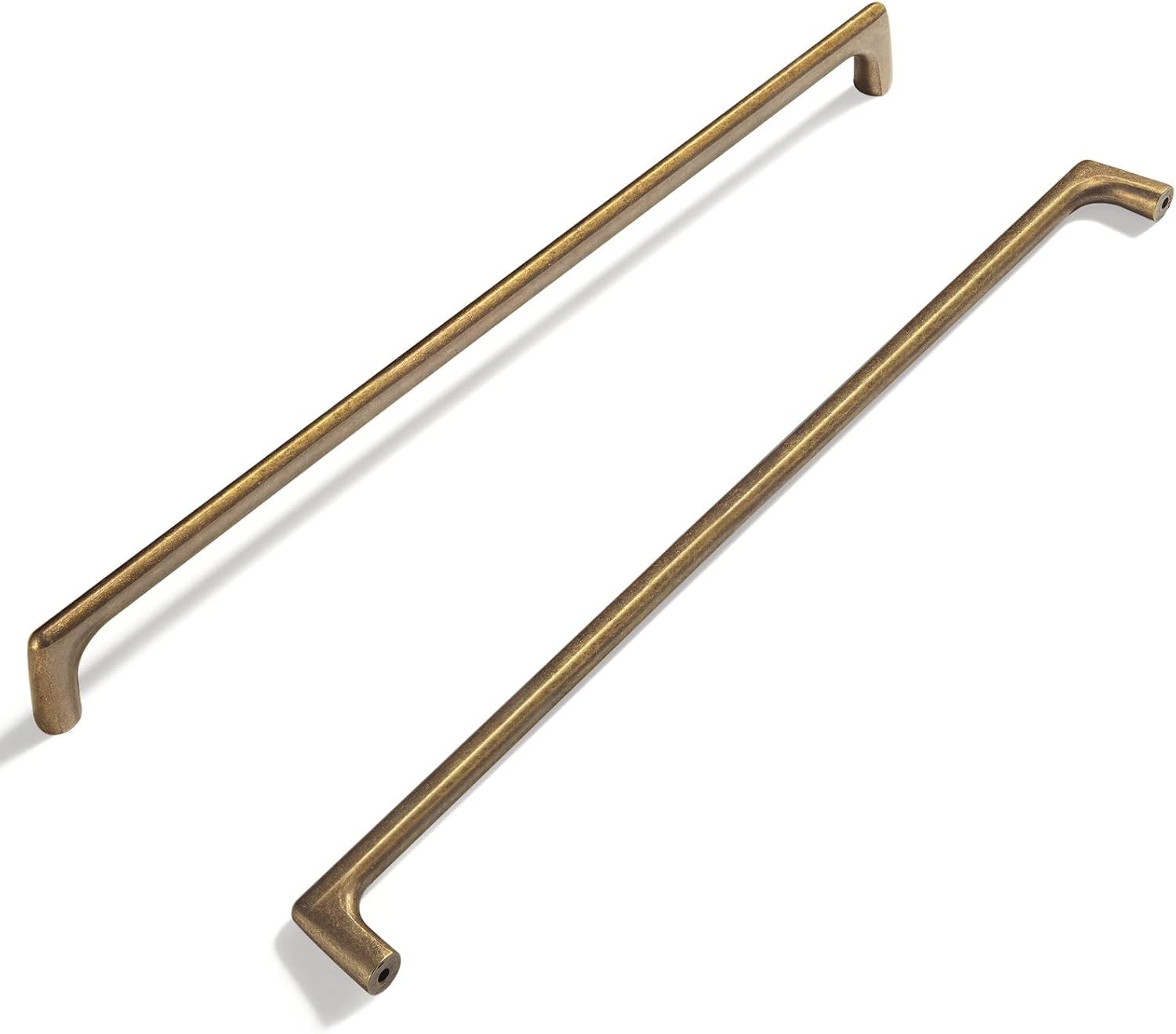Antique Brass Cabinet Pulls with 12.6”(320Mm) Hole Centers, Retro Style Zinc Al