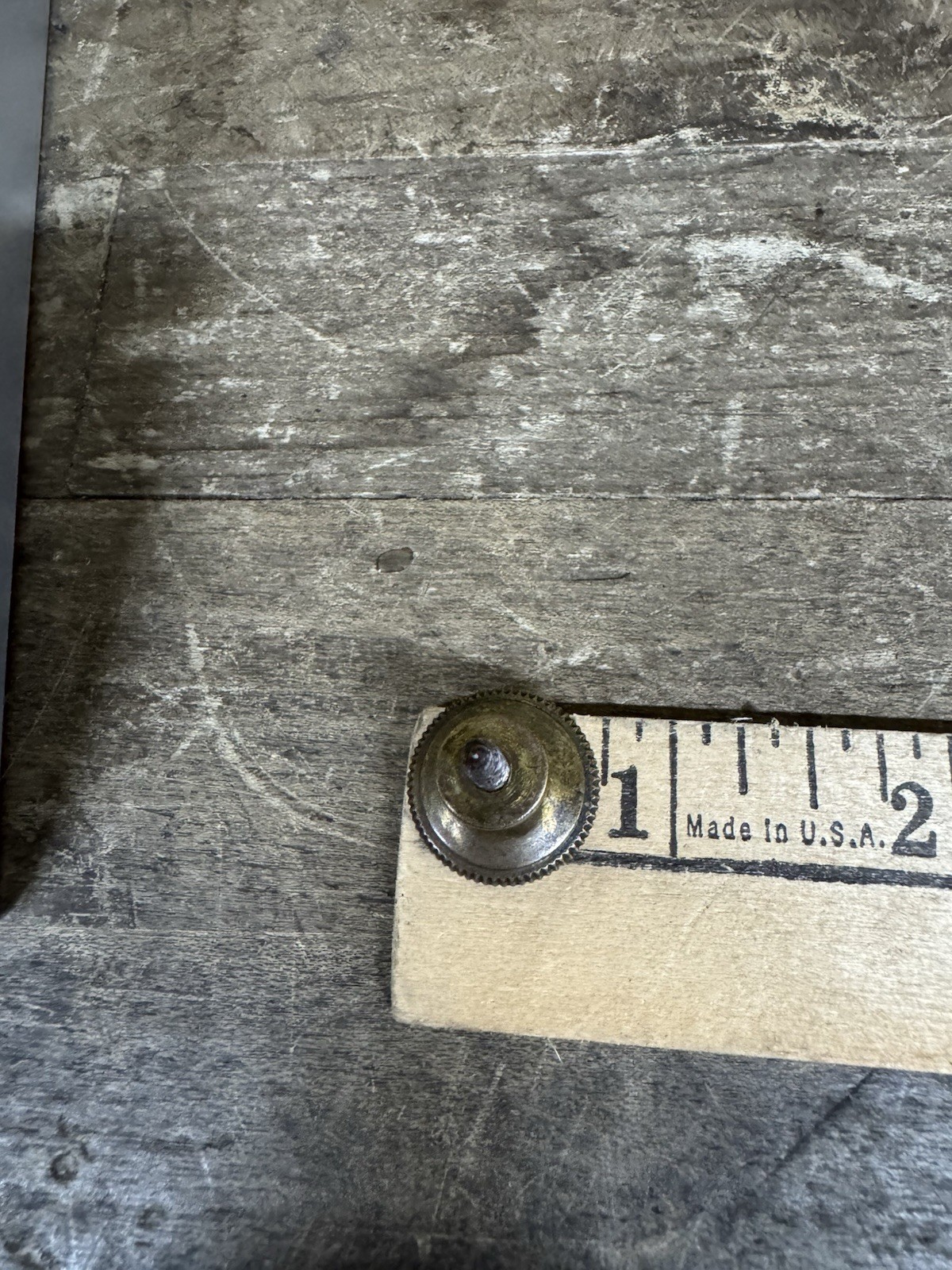 Antique Pearl Serrated Edge Drawer Knob- Vintage Globe Macey Stack Bookcase Pull