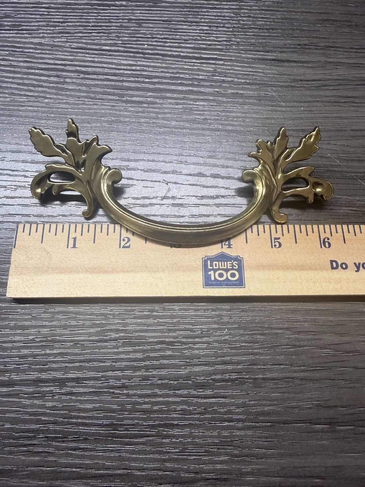 Vintage Brass Drawer Pull French Provincial Cabinet Keeler N -15023 6.5” (10)