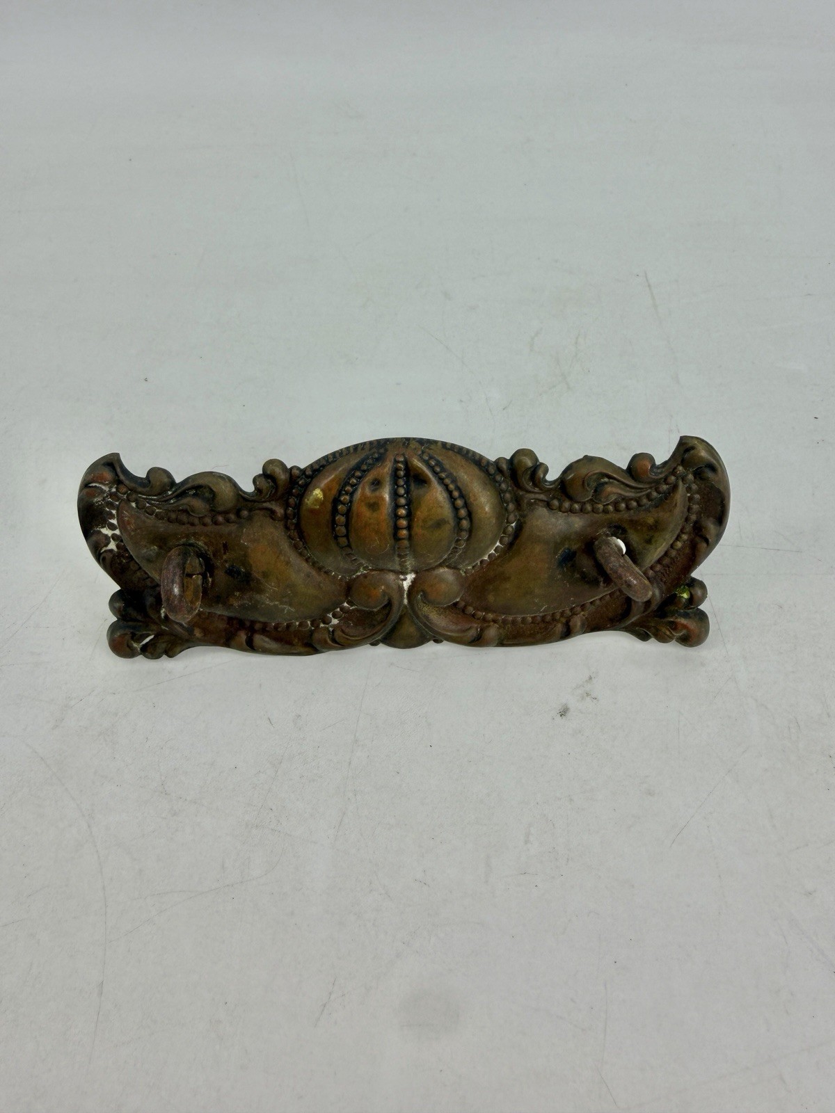 Antique Art Nouveau Floral Openwork Dresser Hardware 4 Drawer Knobs 2 Bail Pulls