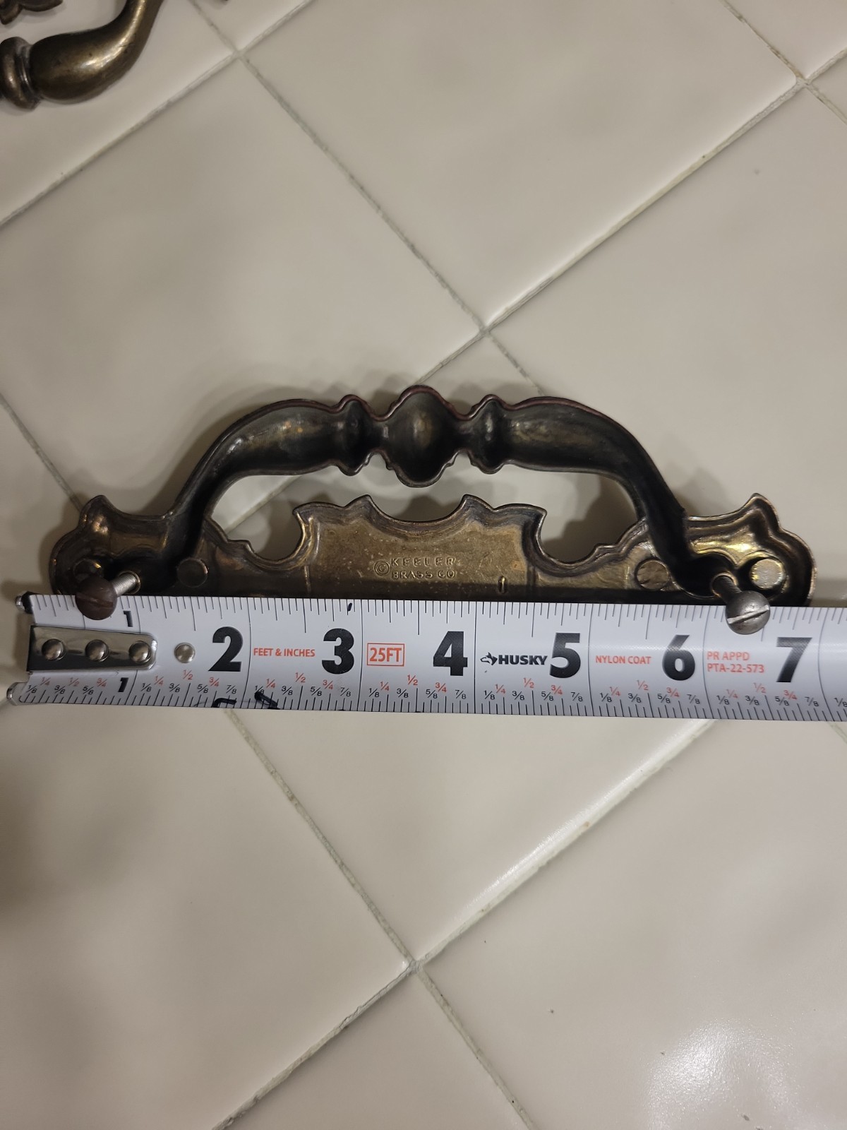Keeler Brass Co. Drawer Pull Handle Chippendale KBC N08627 Vintage Lot of 4