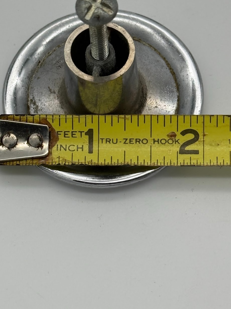 Vintage Chrome Cabinet Drawer Pull Knobs Mid Century 1. 5″ Diameter Lot Set 4