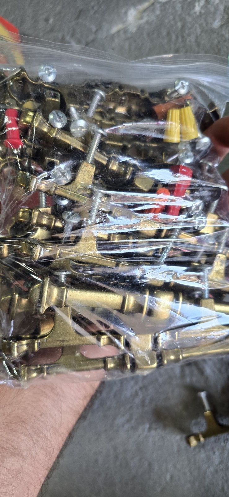 LOT Of Drawer Cabinet Door Pulls Hardware Brass 5.5 #in centers lot Buyn ThemALL