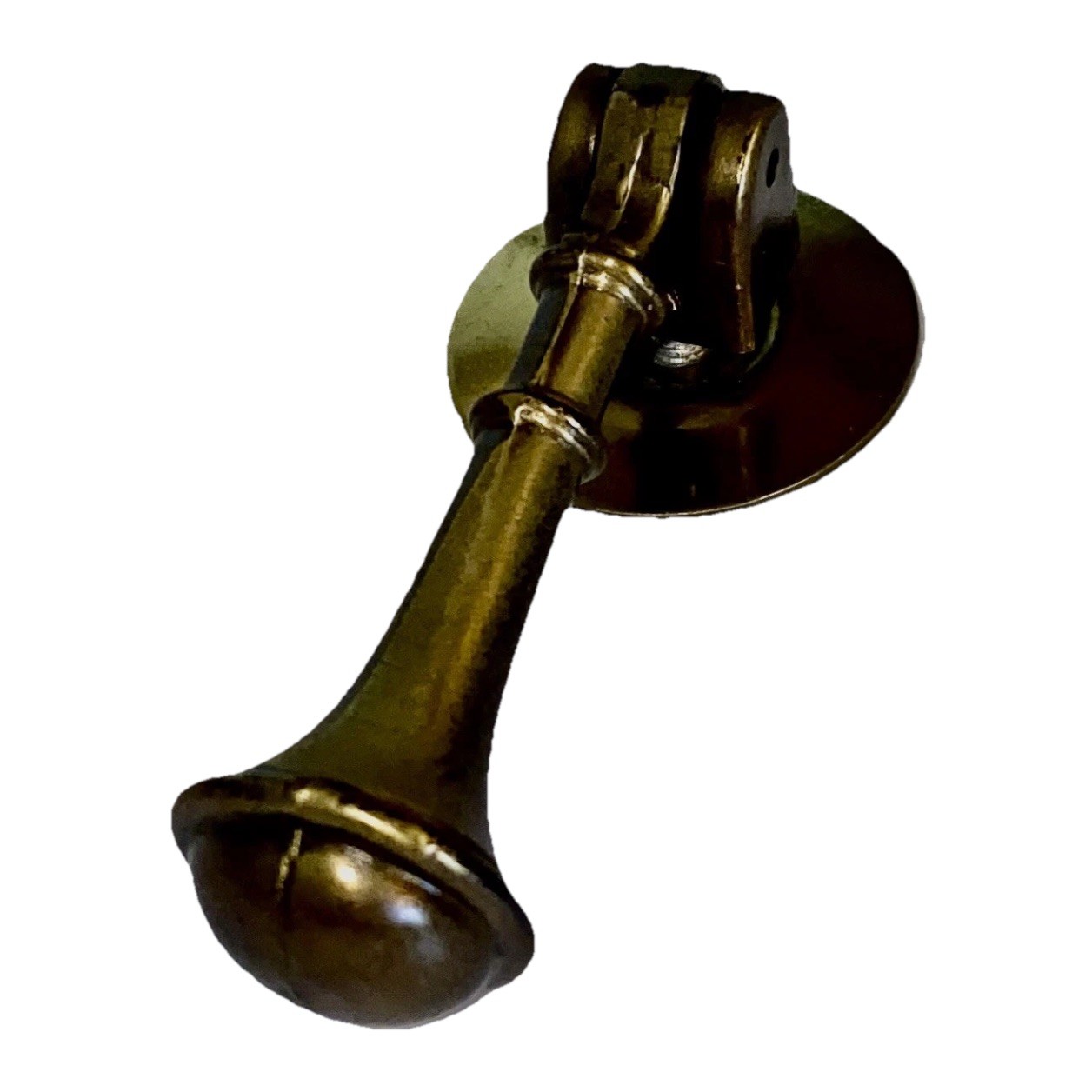 Vintage Original Brass Drawer Pull Handles Traditional Teardrop Cabinet Knob