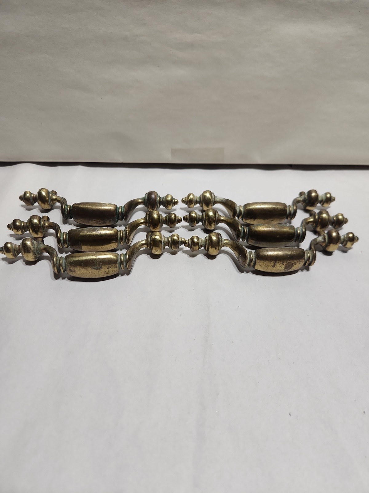 Vintage Keller Brass Co. Drawer Pulls Set Of 6.