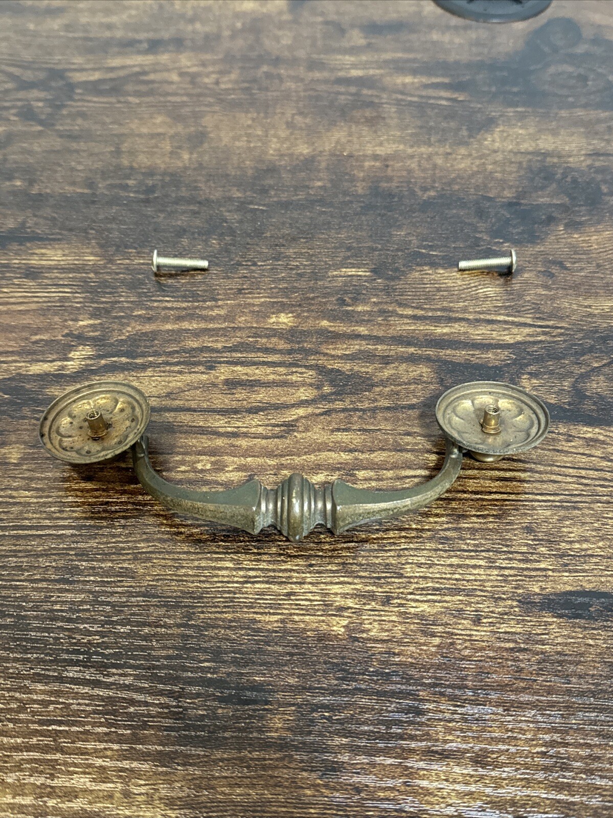 Drexel Esperanto Drawer Pull Tall Dresser Brass Vintage Drop Bail MCM Handle