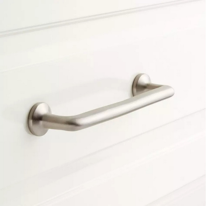 Signature Hardware – 12″ Belfast Solid Brass Cabinet Pull – Brushed Nickel