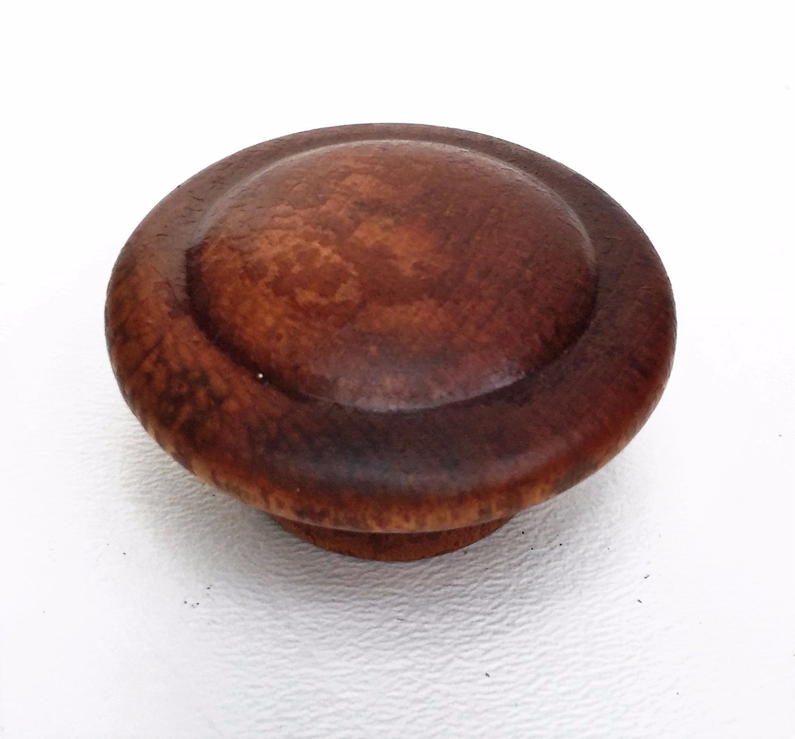 RESTORED Mushroom Maple Cabinet Knob Wood Antique Hardware Colonial Drawer Pull