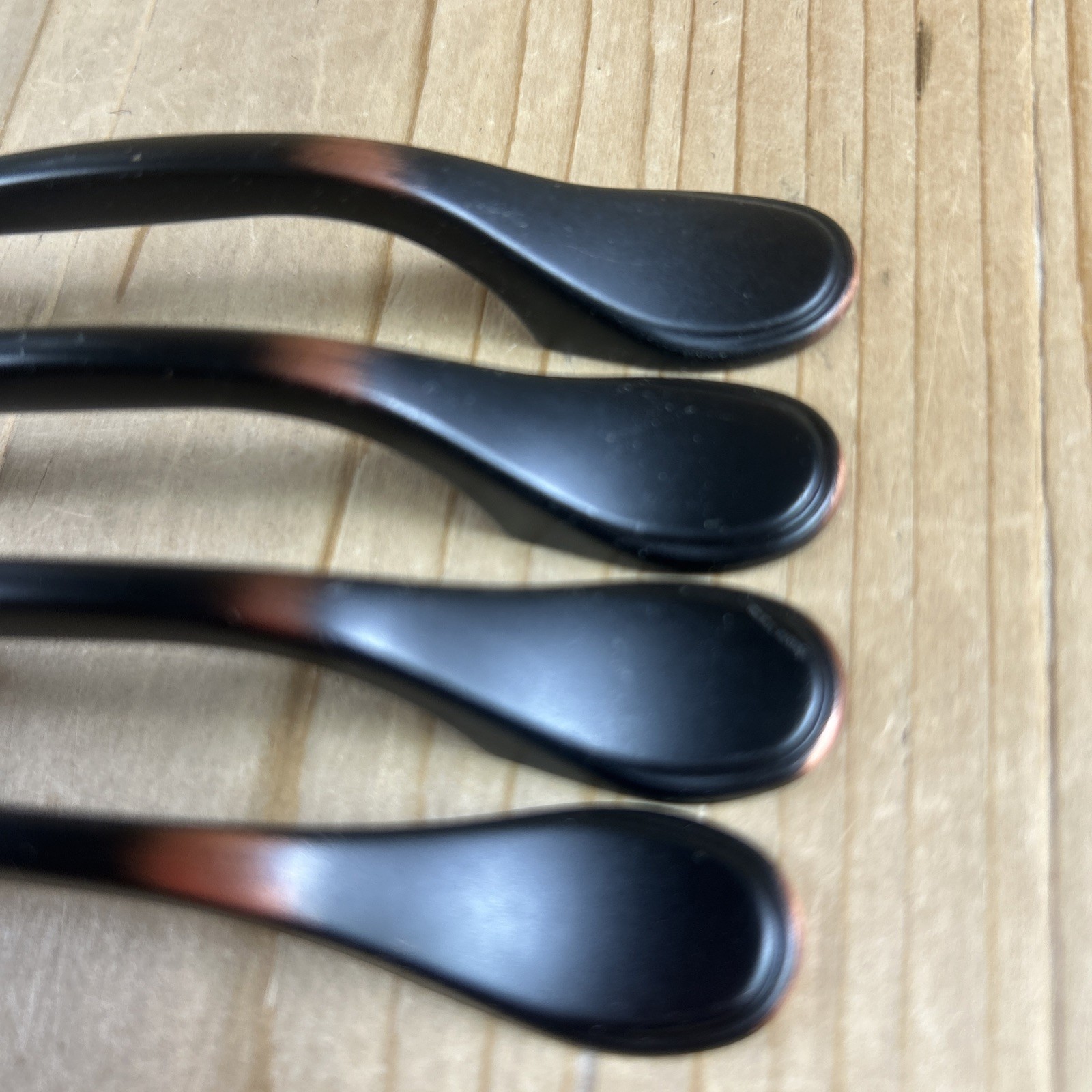 Vintage Drawer Pulls Set Of 8 Black Copper Rub Nickel 5” With New Screws