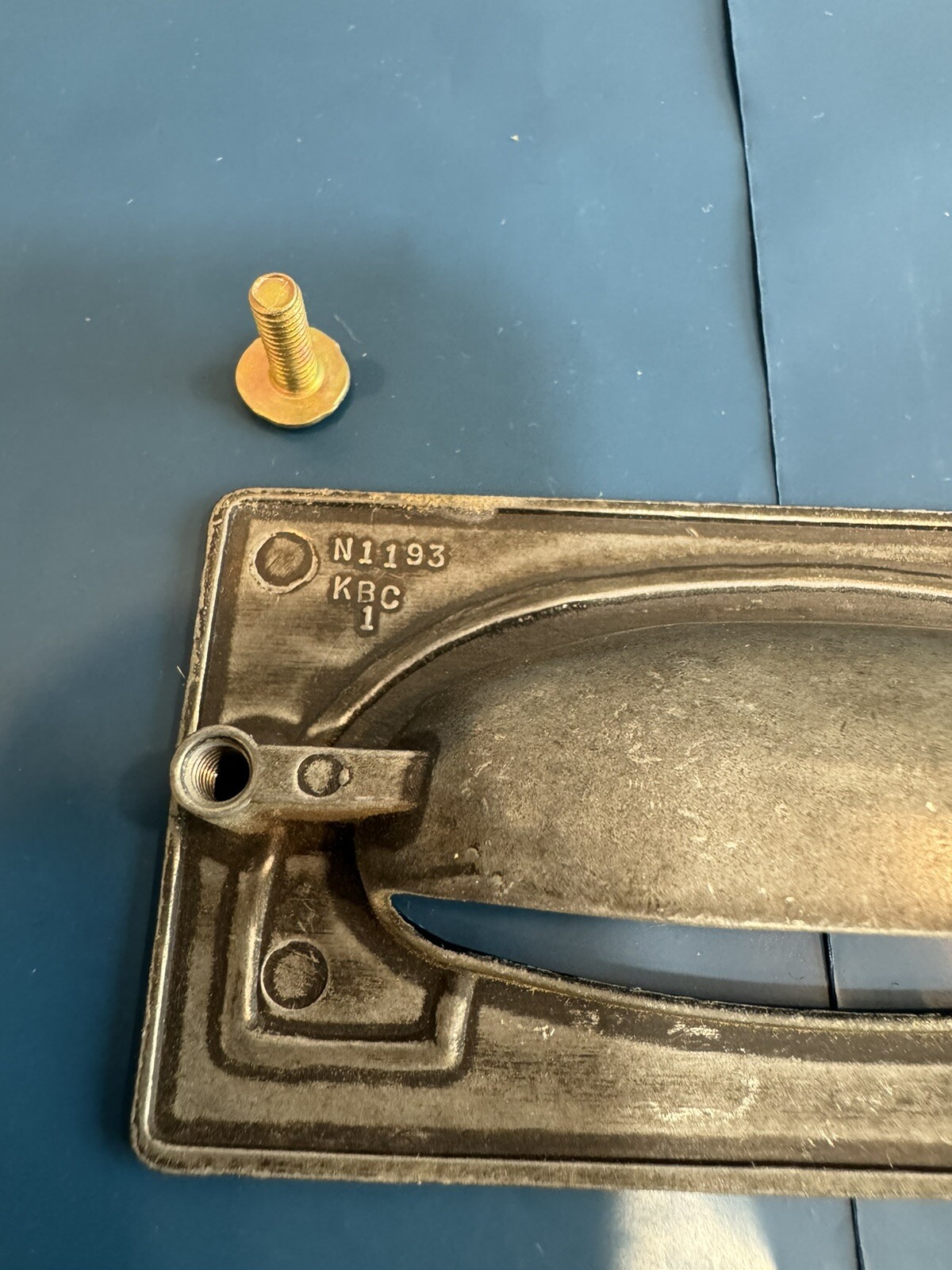 Drexel New Generation Drawer Pull Black Campaign Vintage Mid Century Hardware