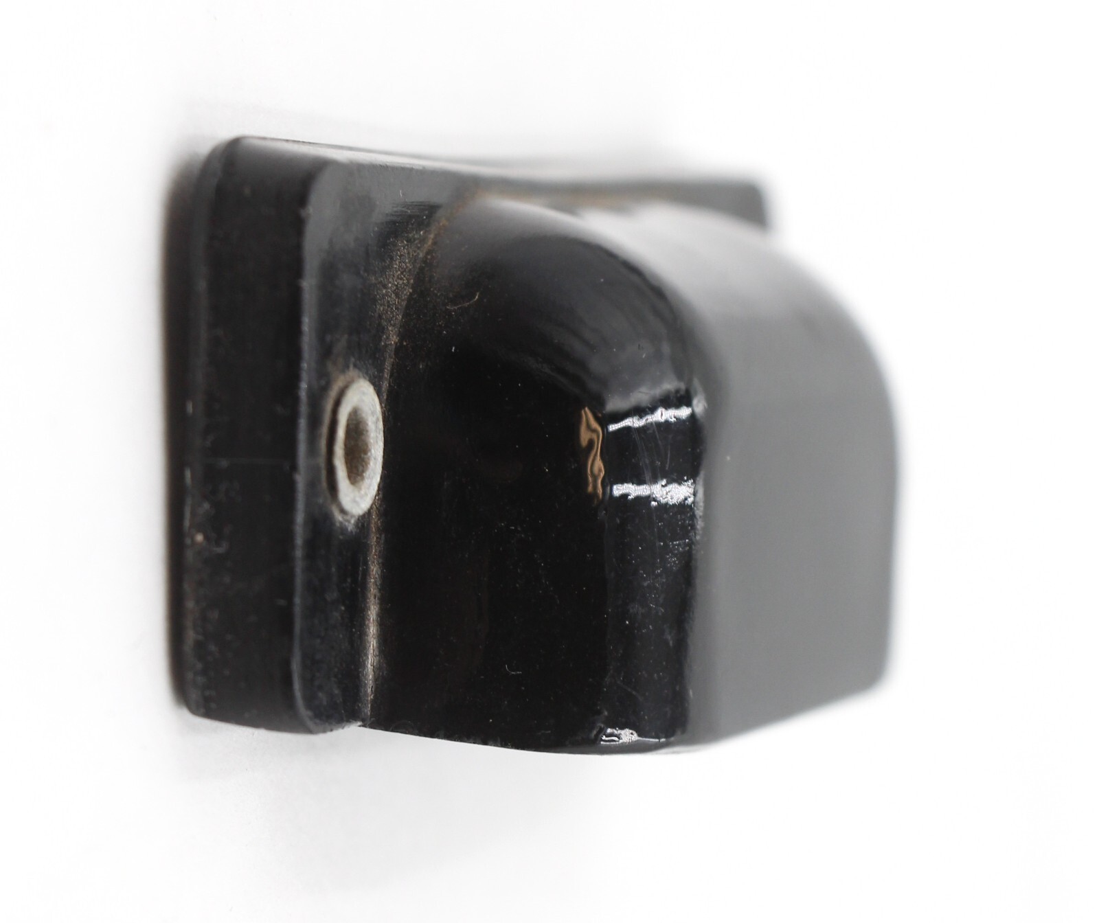 Set of Antique Rare 3.875 in. Black Glass Bin Pulls