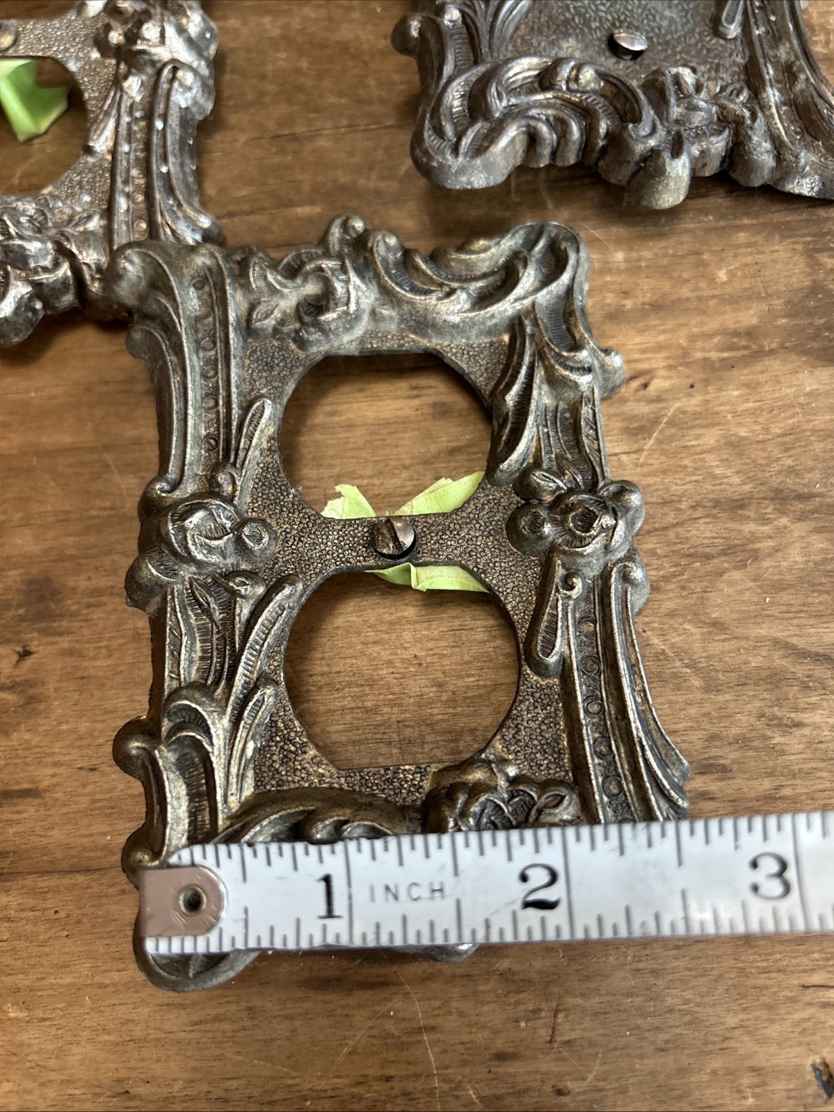 Vintage Hyer & Edmar Ornate Cabinet Pulls, Plate Covers & Towel Rings Lot of 17