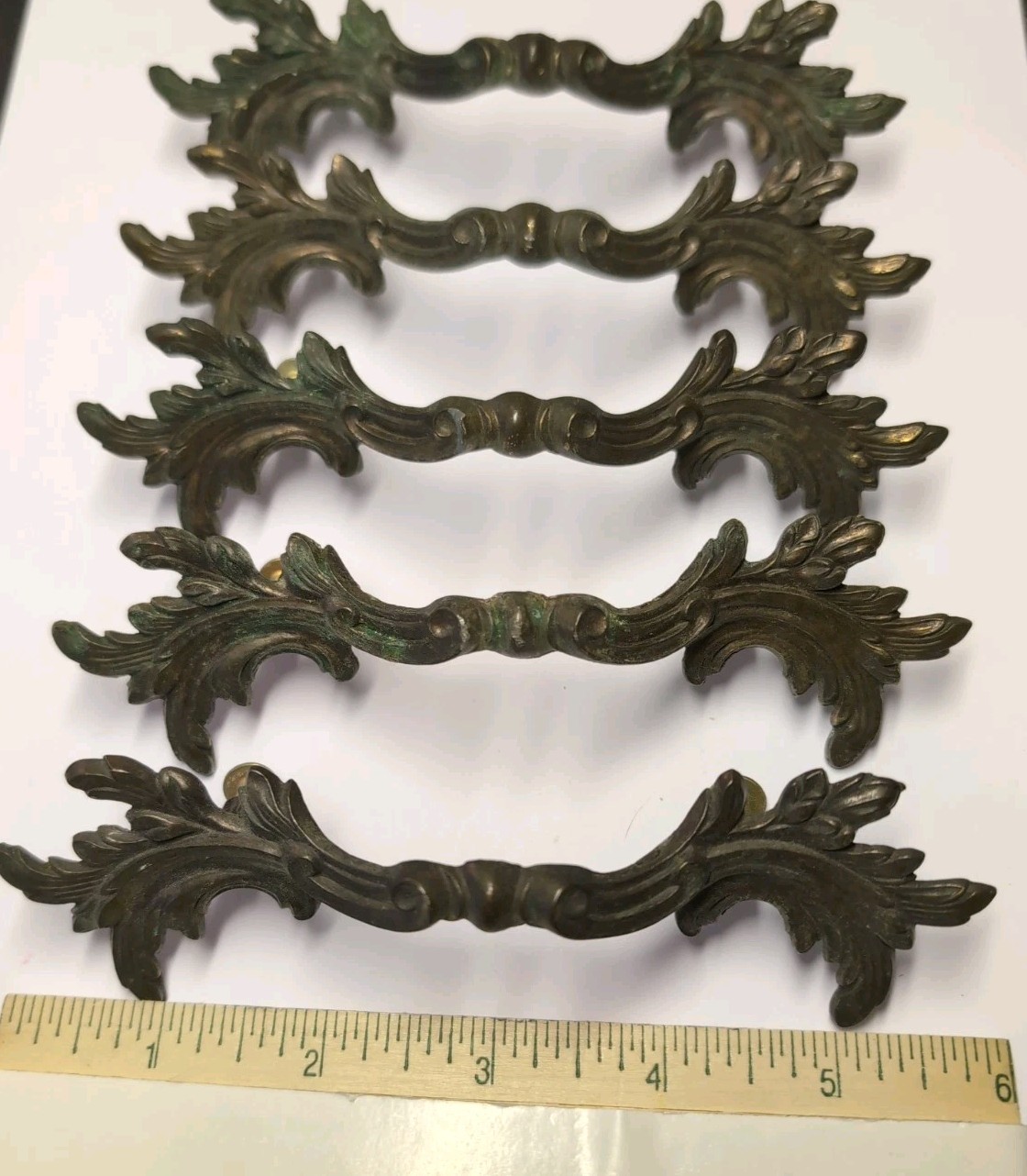 Vintage Keeler Brass Co KBC 1267 Ornate Six Inch French Provincial Solid…