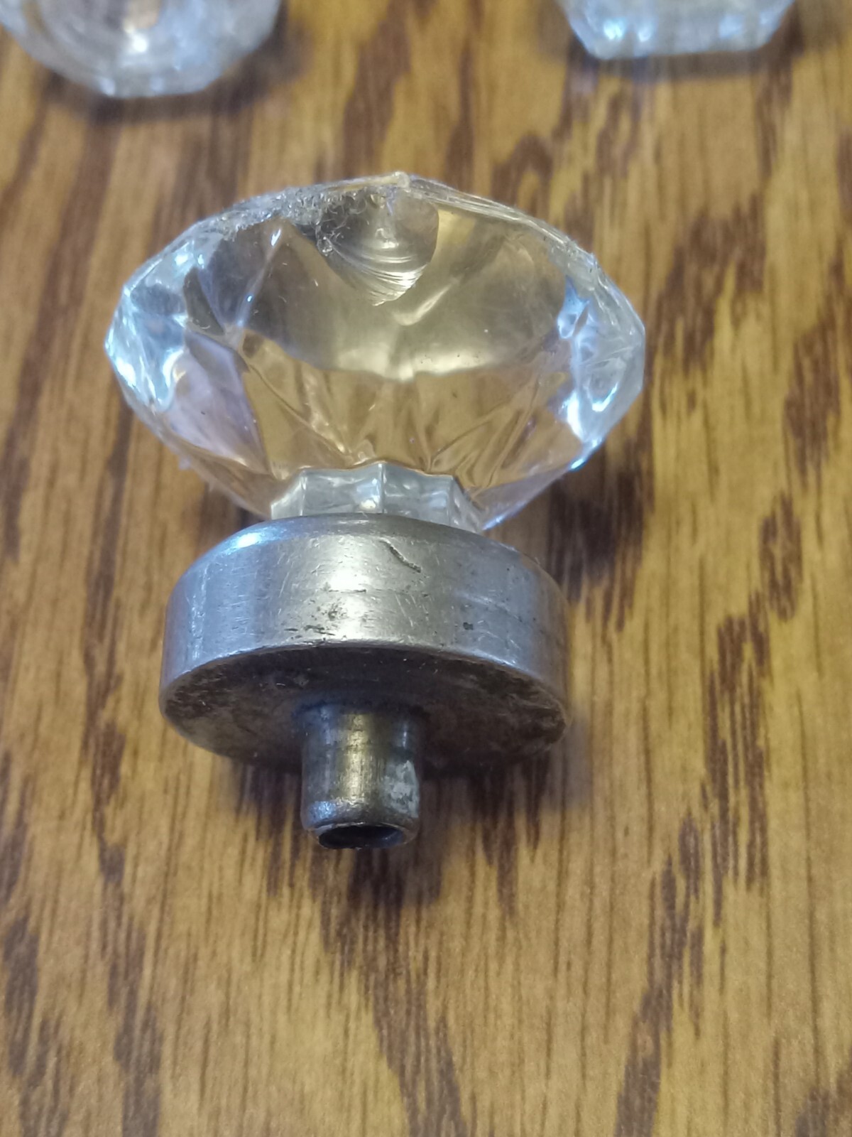 Set 15 Drawer Knobs Antique Clear Crystal Glass Dresser Cabinet Pulls Hardware