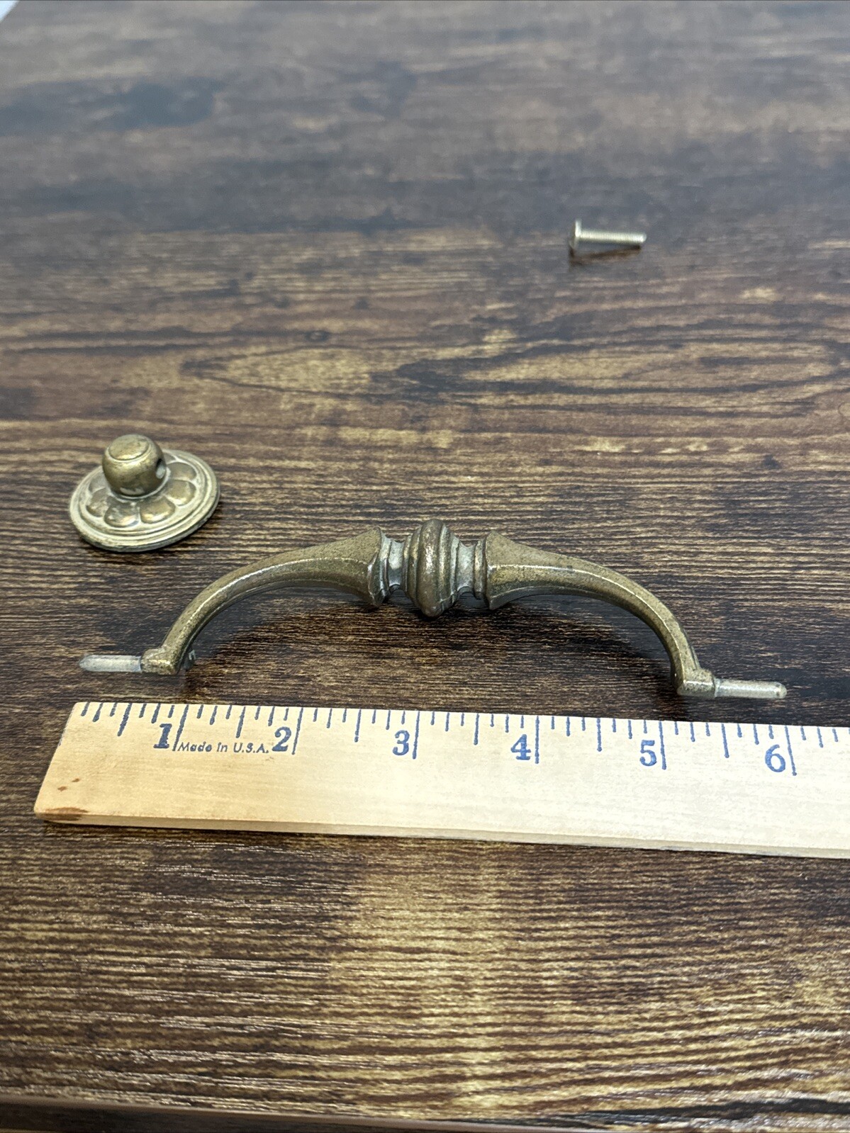 Drexel Esperanto Drawer Pull Tall Dresser Brass Vintage Drop Bail MCM Handle