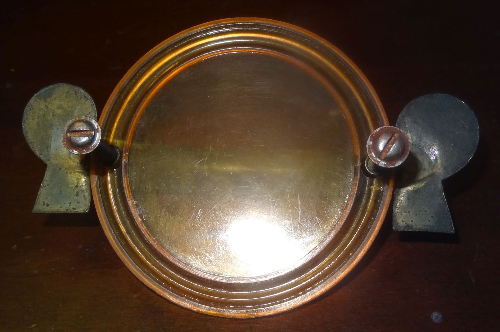 Lot 4 Antique Art Deco Bakelite & Brass Waterfall Furniture Draw Pulls & Bonus