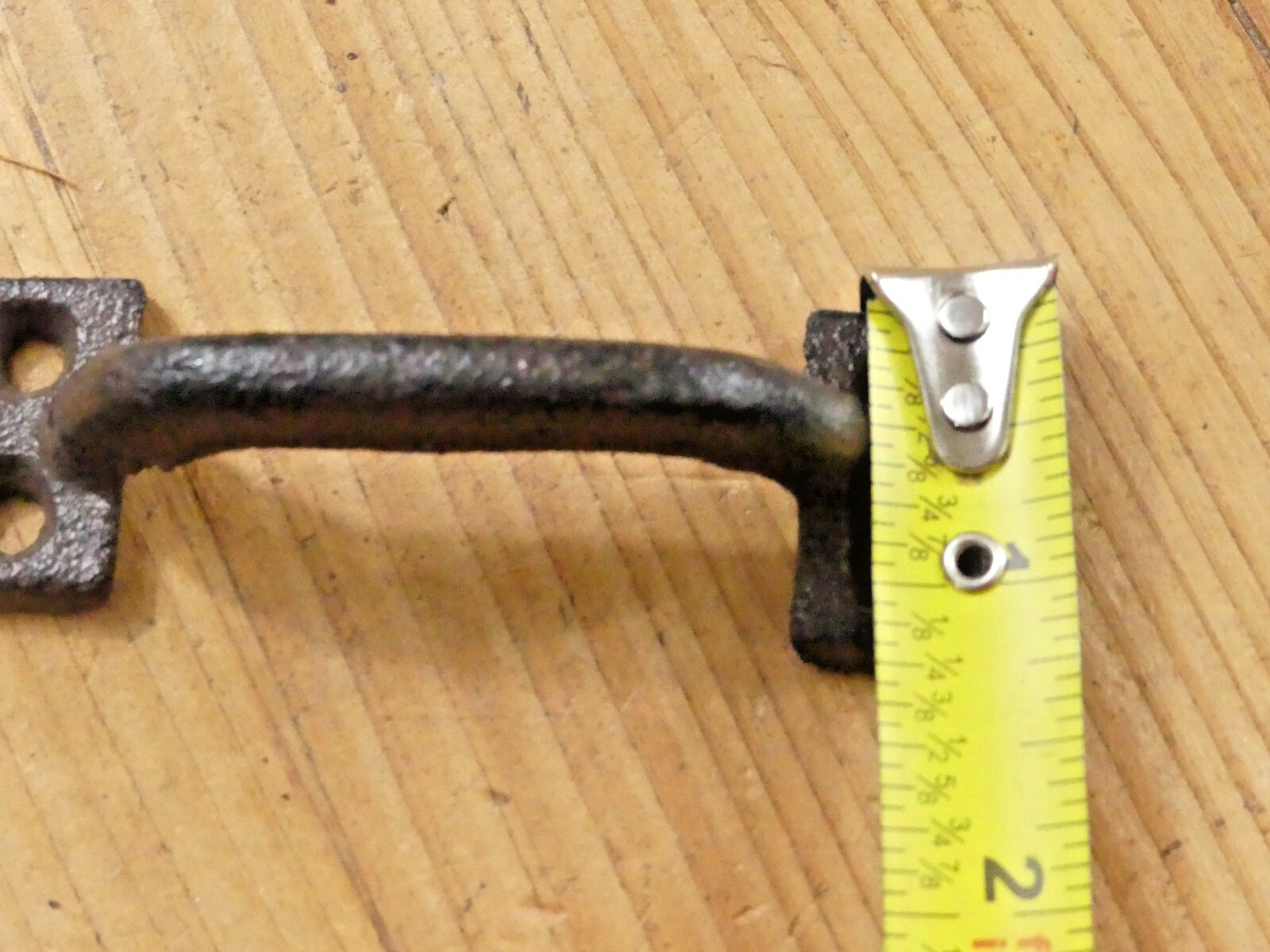 10 CAST IRON HANDLES RUSTIC DRAWER PULLS SMALL 3 5/8″ LONG KITCHEN WINDOW DOOR